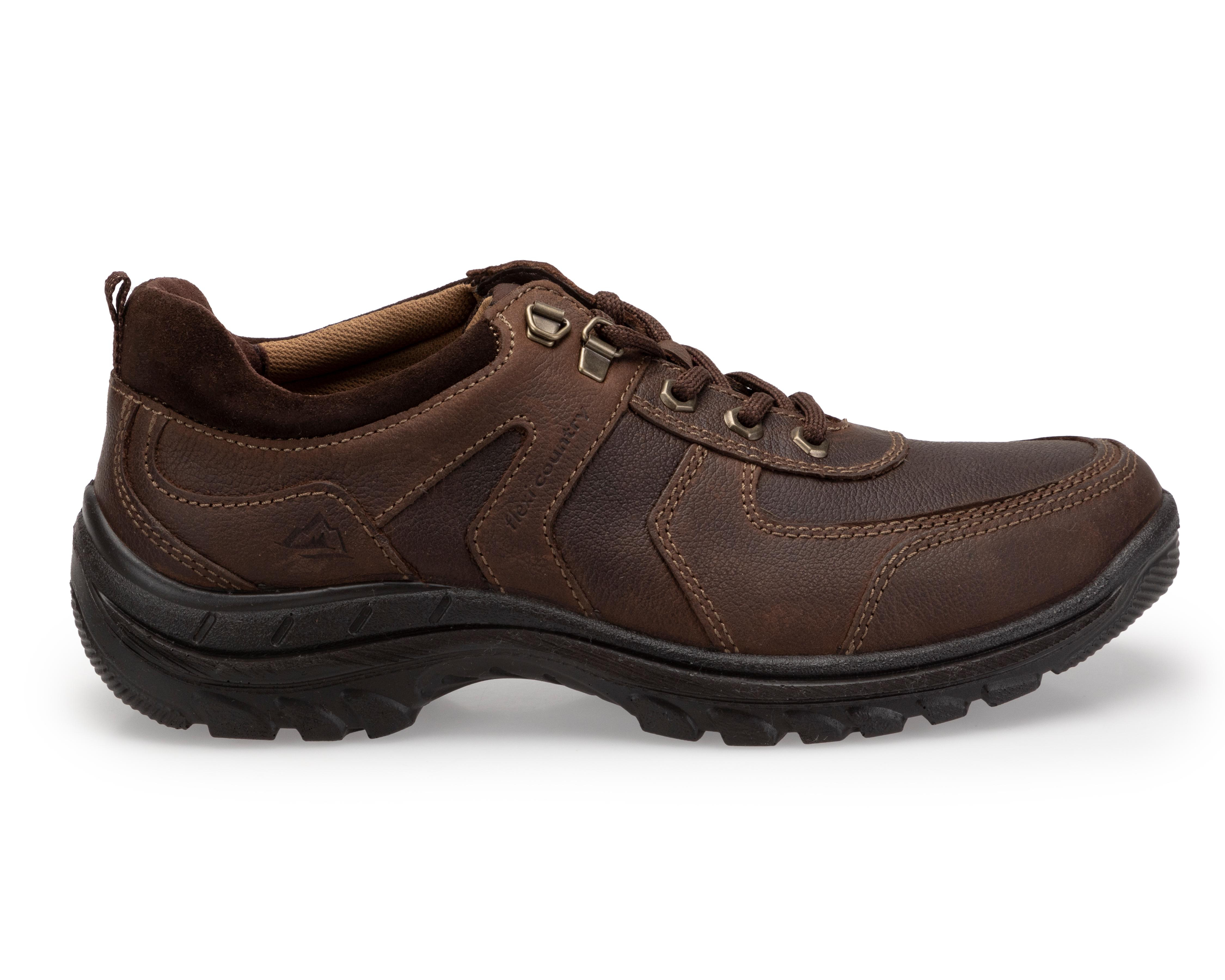 Foto 2 | Zapatos Outdoor Flexi de Piel para Hombre