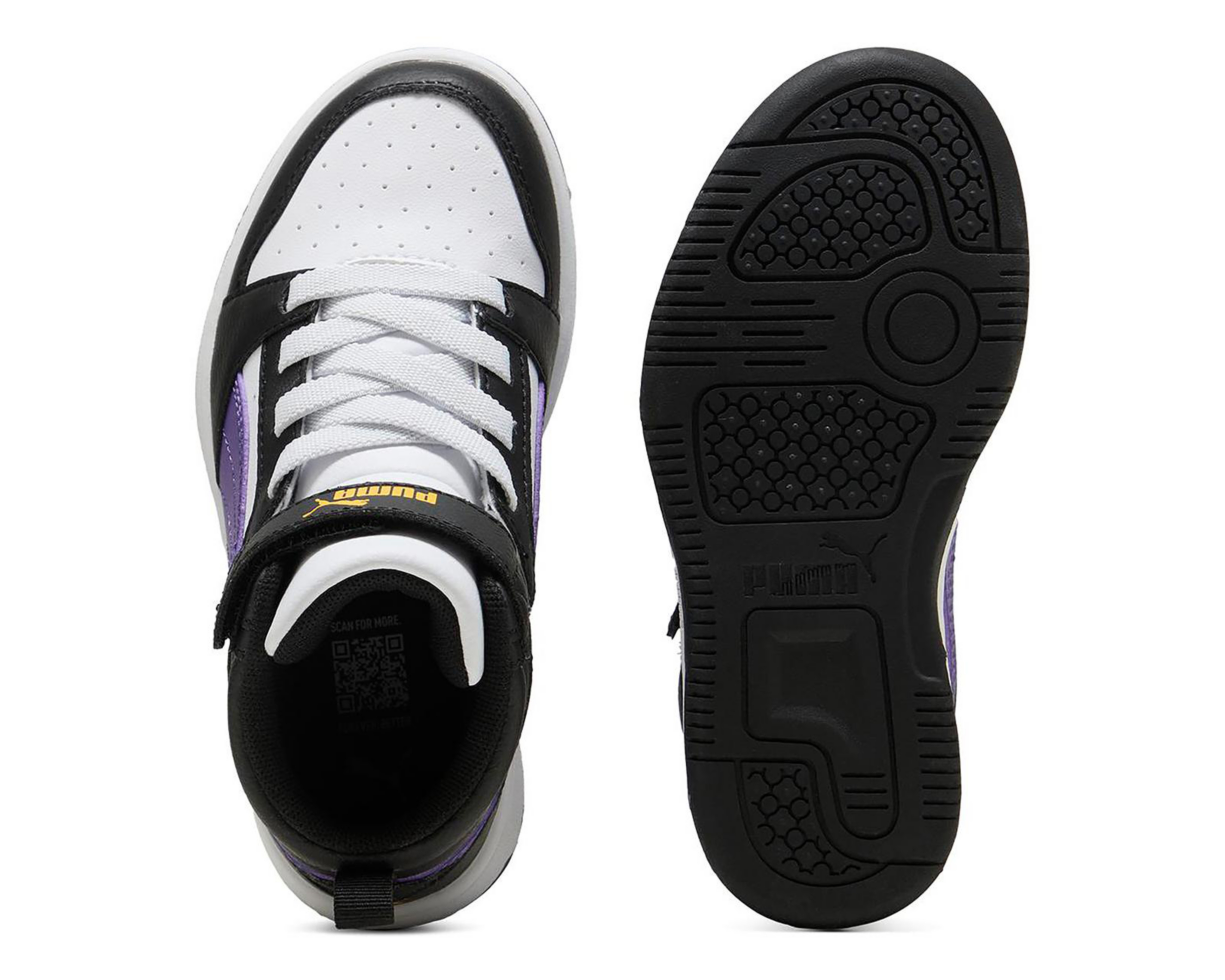 Foto 3 pulgar | Tenis Puma Rebound V6 Mid para Niño