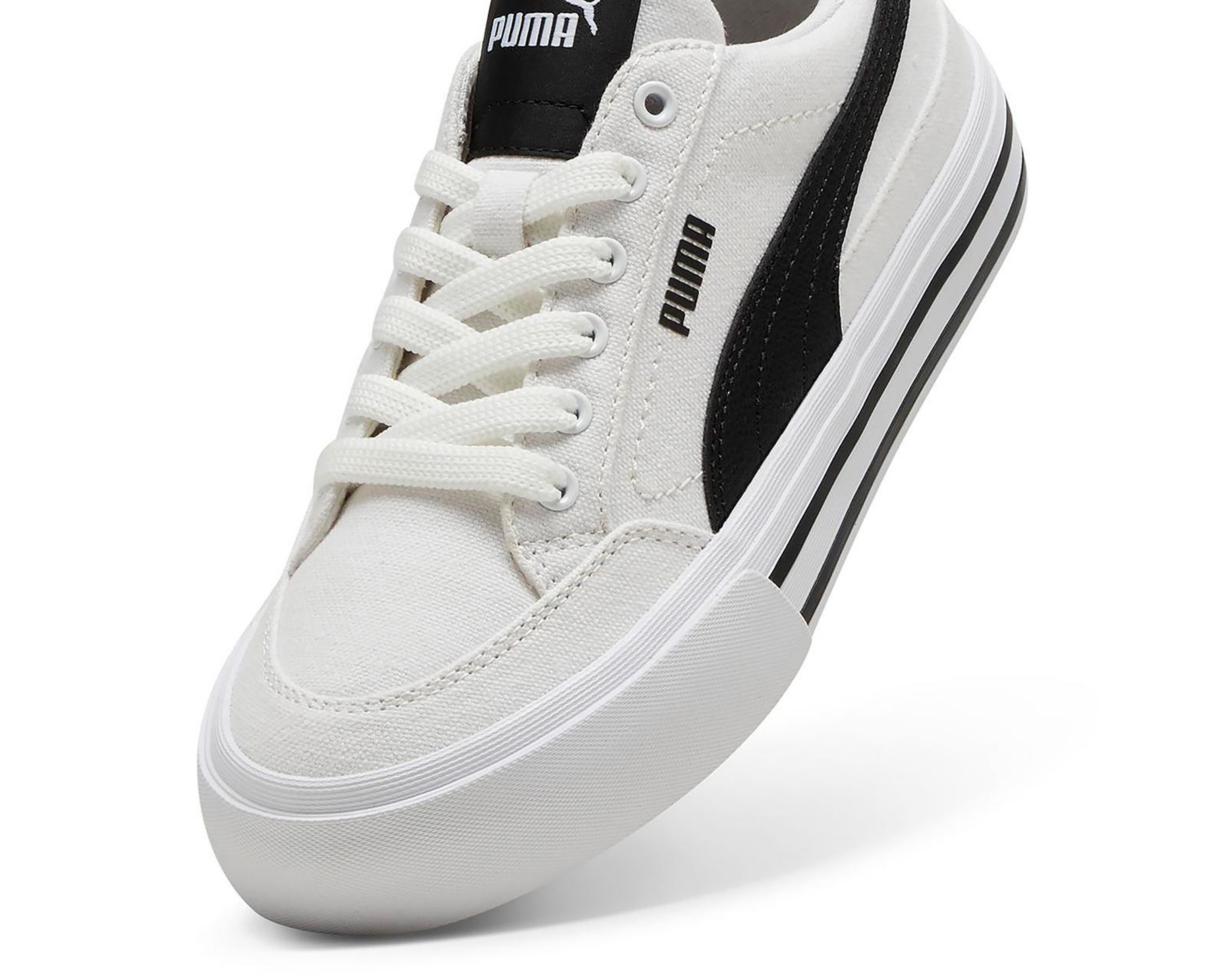 Foto 6 pulgar | Tenis Puma Court Classic Vulc Formstrip Juveniles