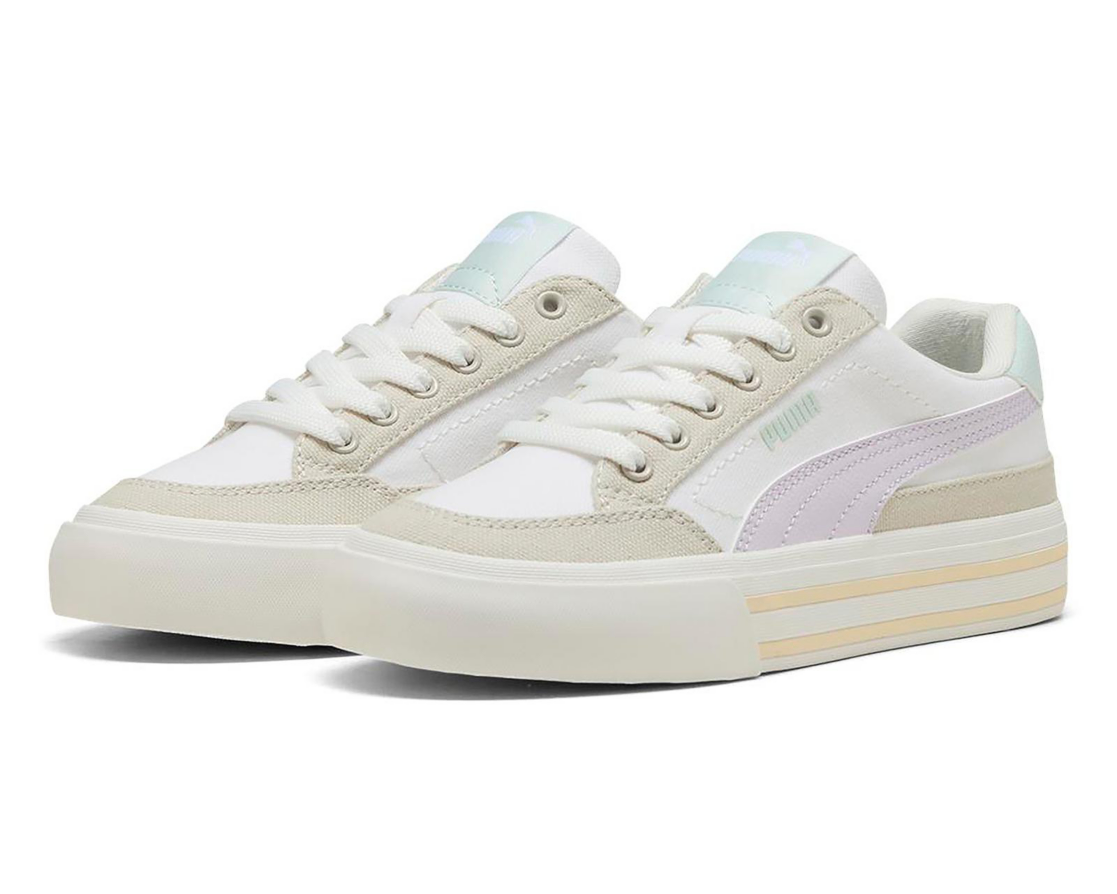 Foto 2 pulgar | Tenis Puma Court Classic Vulc Formstrip Juveniles