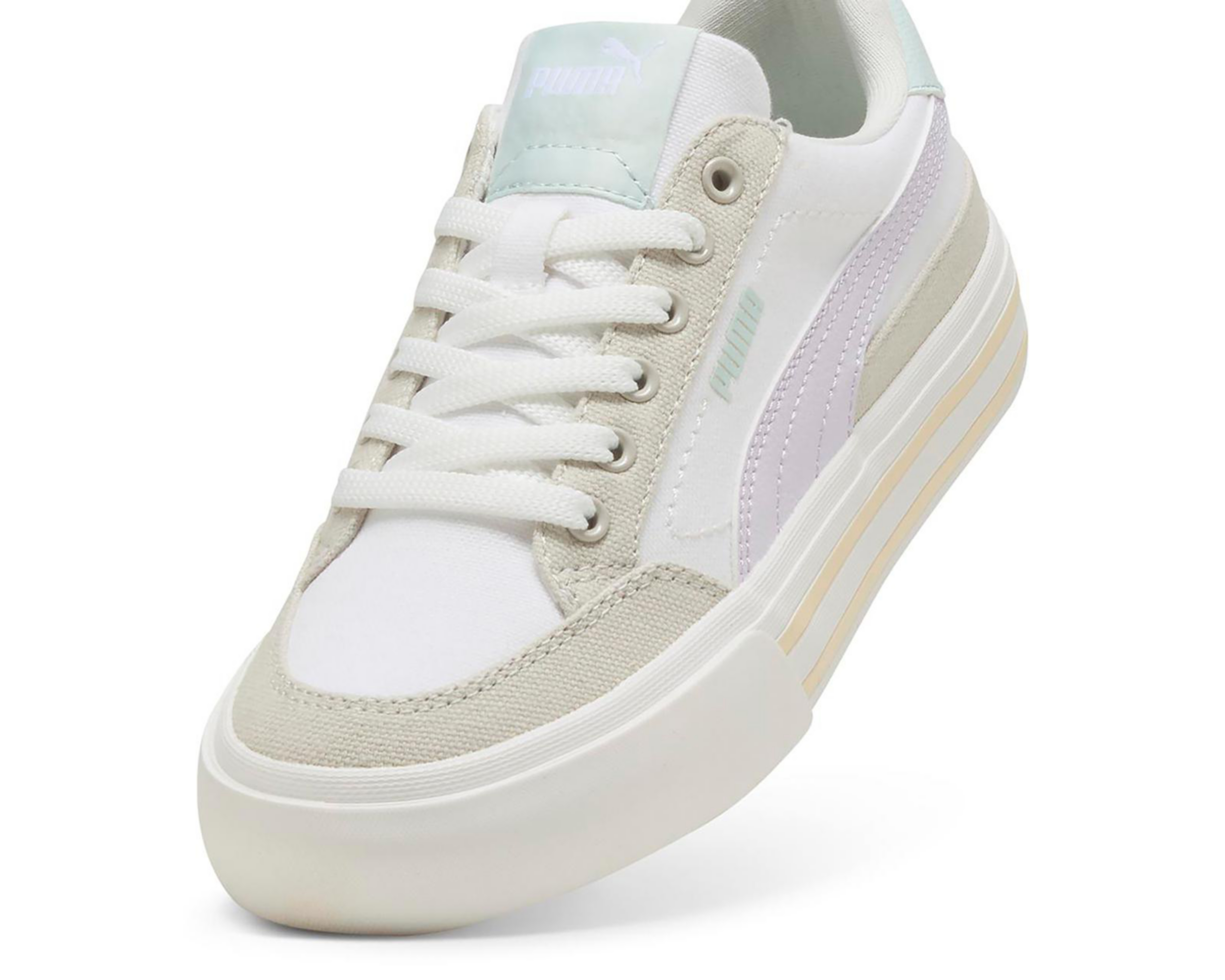 Foto 6 pulgar | Tenis Puma Court Classic Vulc Formstrip Juveniles