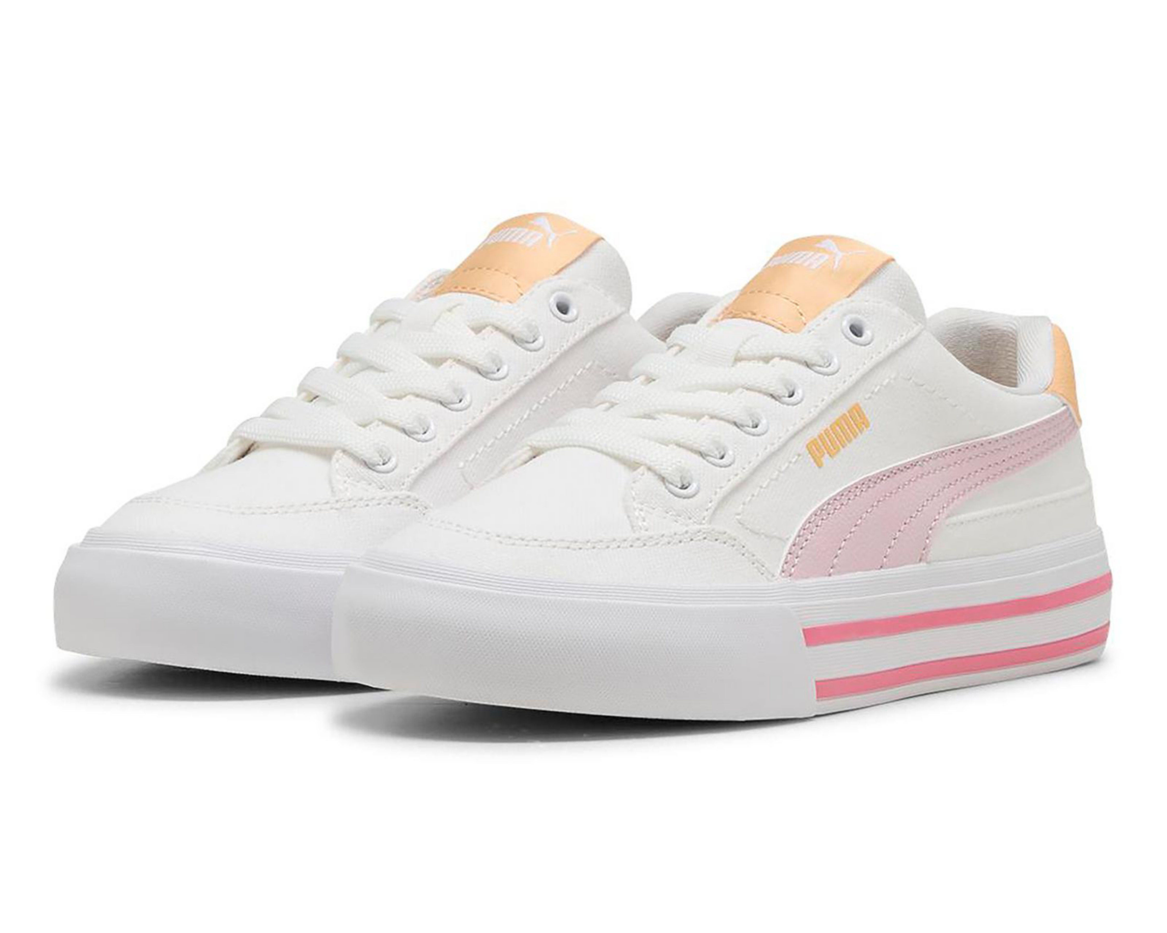 Foto 1 | Tenis Puma Court Classic Vulc Formstrip Juveniles