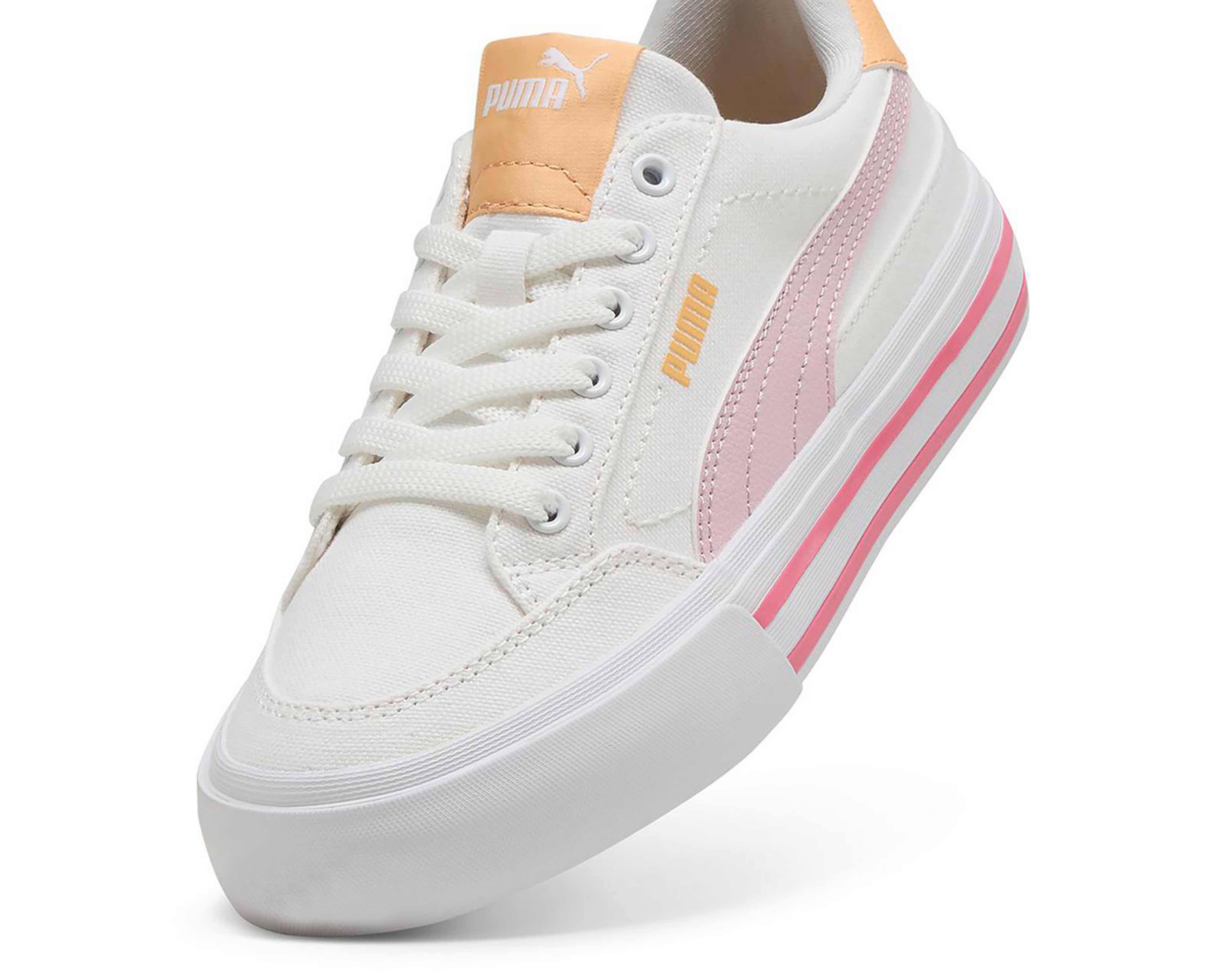 Foto 6 pulgar | Tenis Puma Court Classic Vulc Formstrip Juveniles