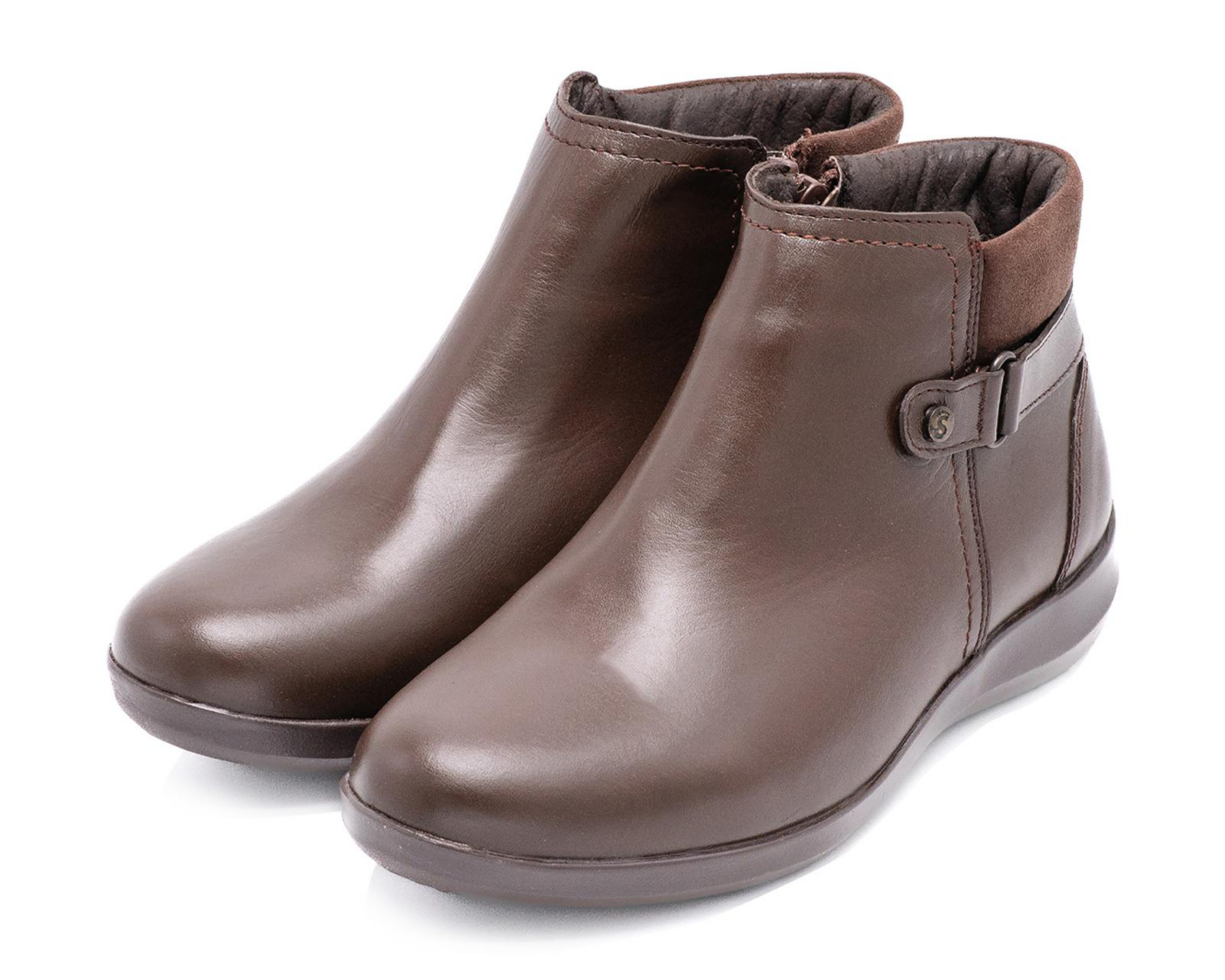 Foto 1 | Botas Confort Sensipie de Piel para Mujer