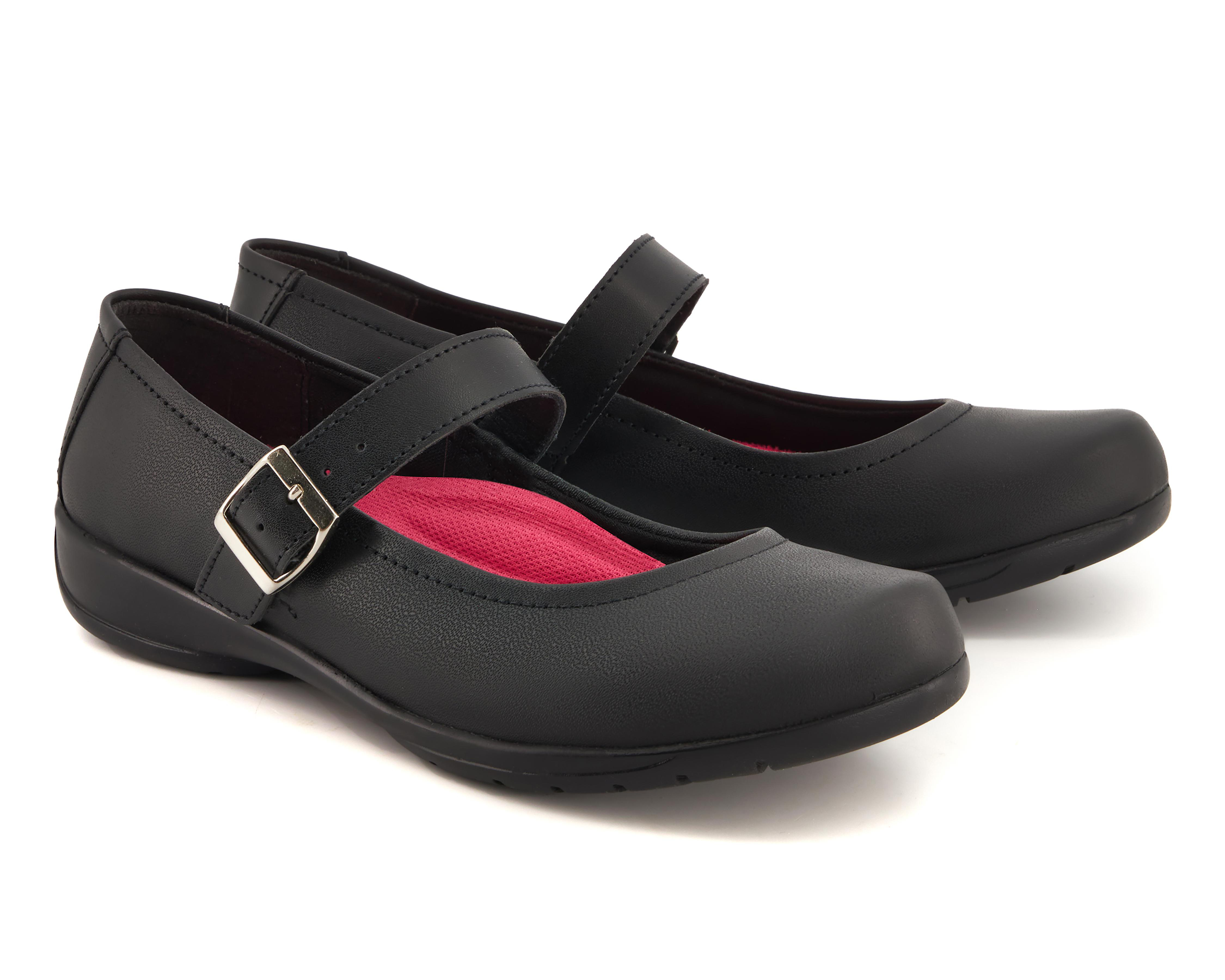 Zapatos Escolares Andrea de Piel para Niña