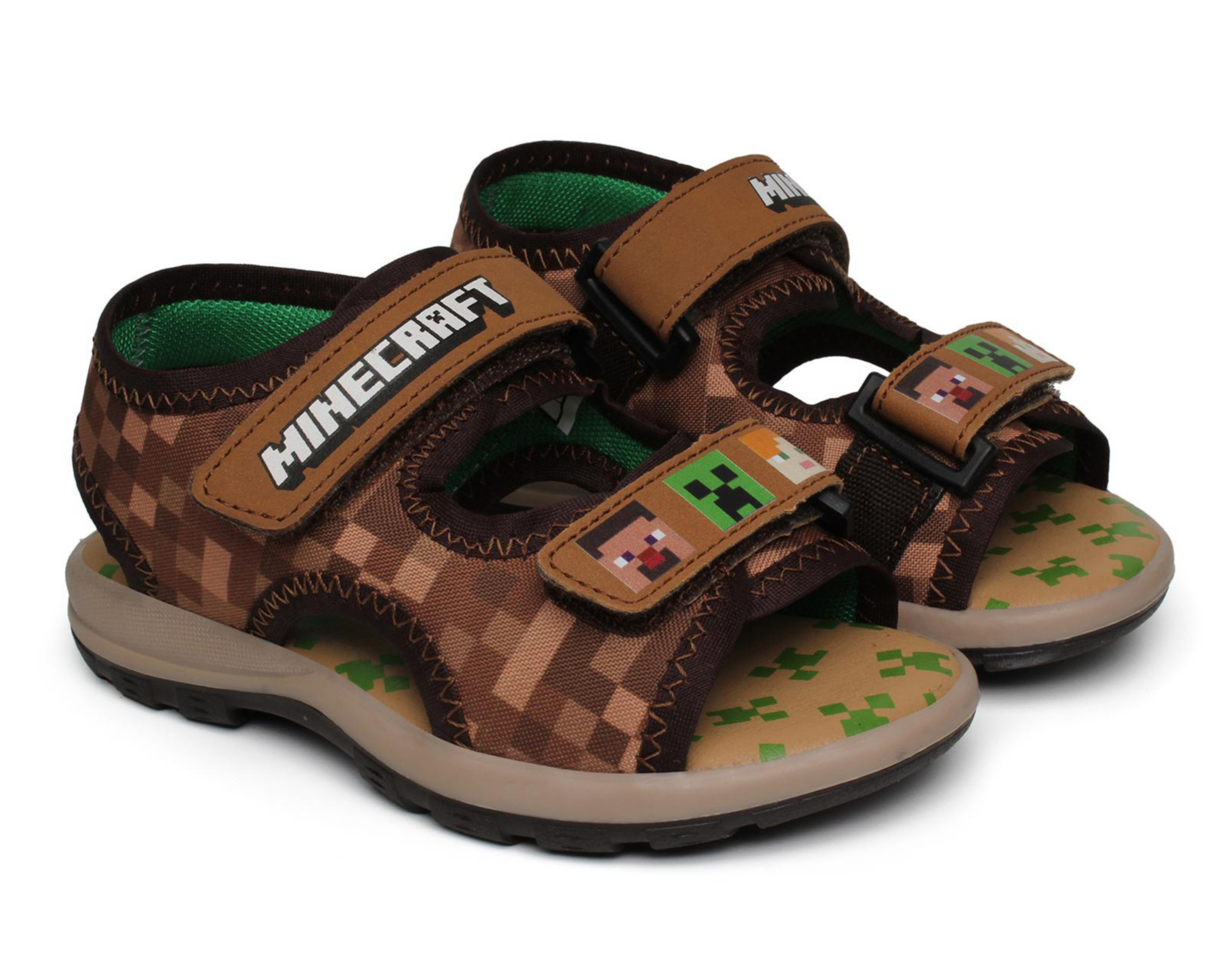 Foto 2 pulgar | Sandalias Minecraft para Niño