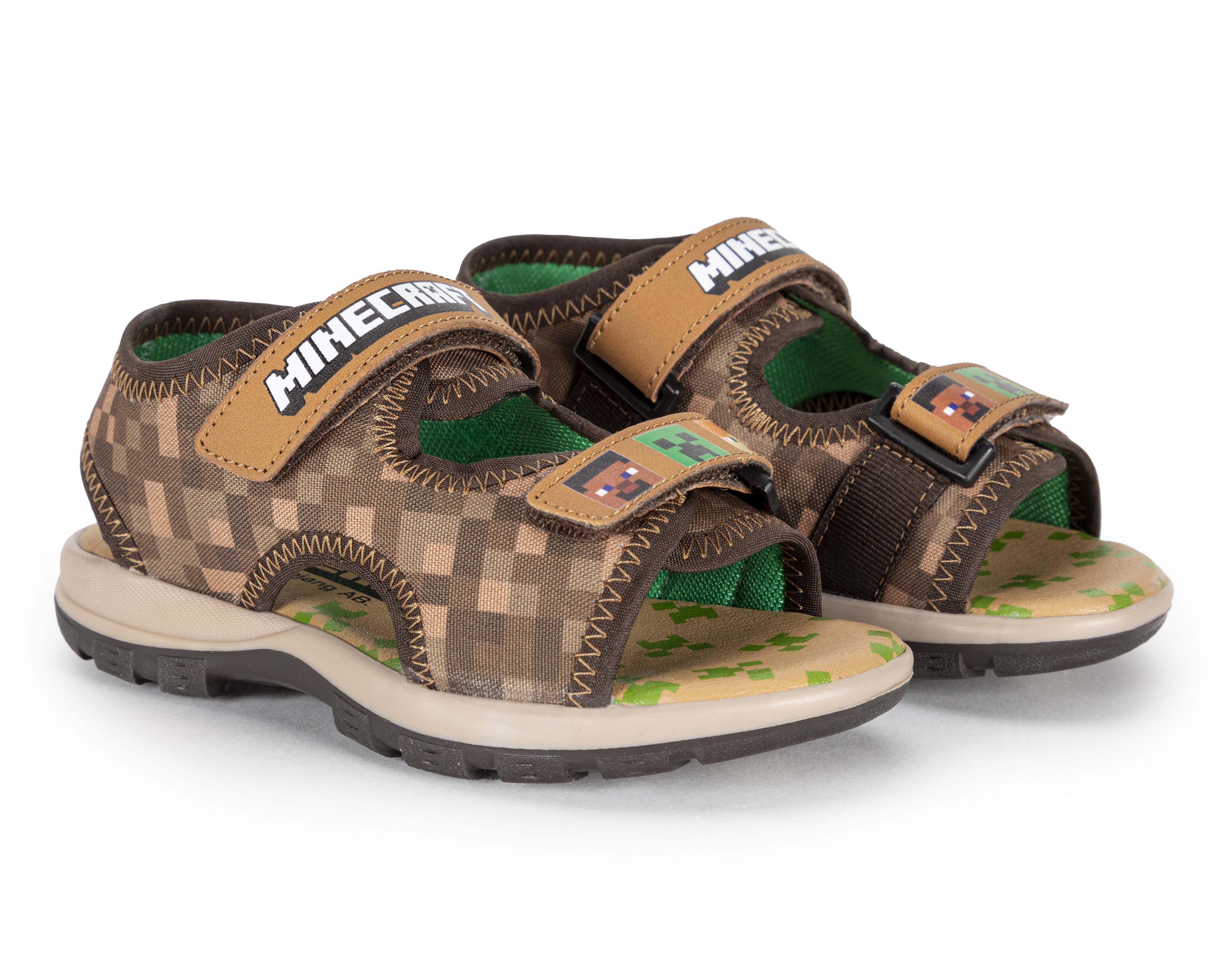 Foto 2 pulgar | Sandalias Minecraft para Niño