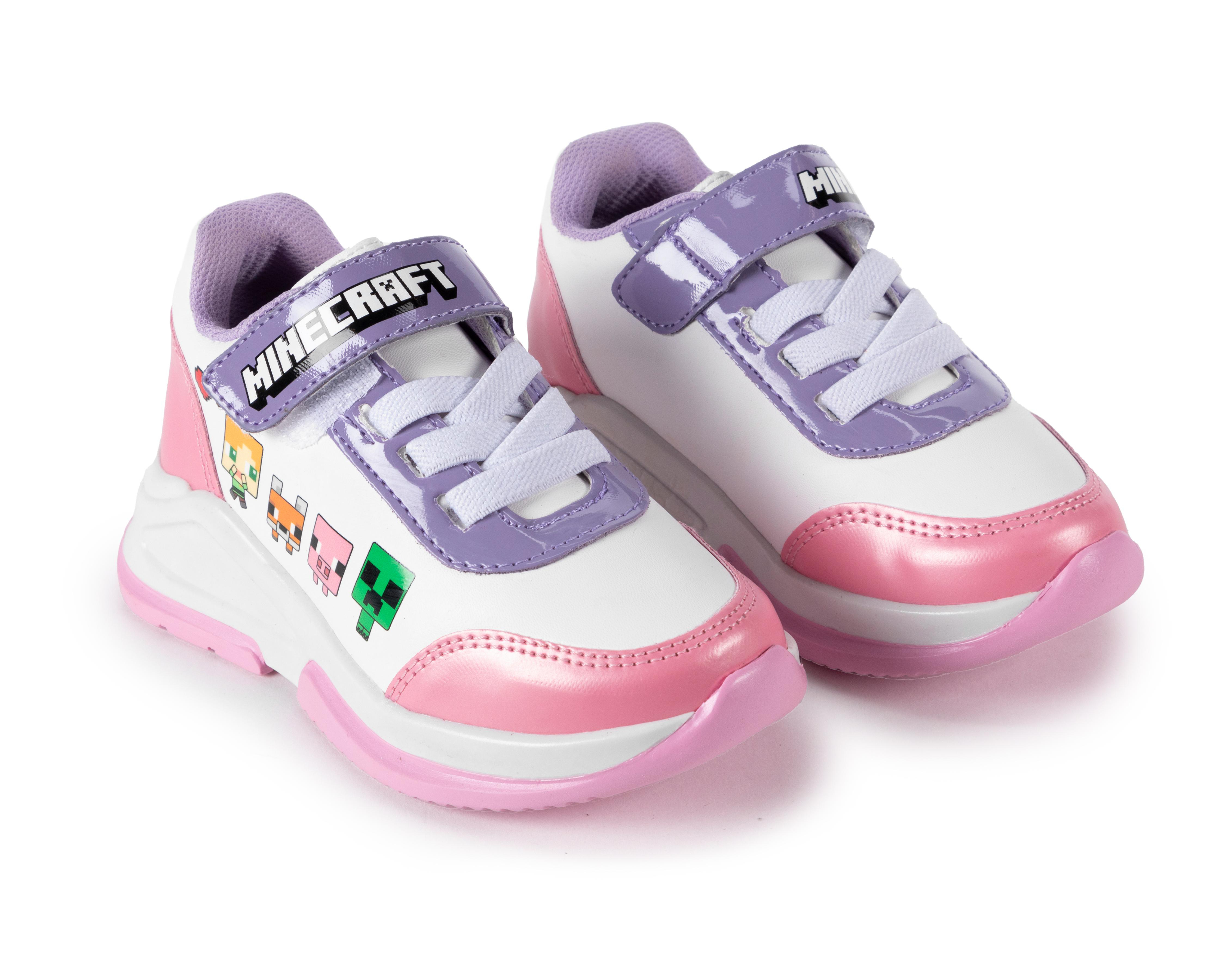 Foto 2 pulgar | Tenis de Moda Minecraft para Niña