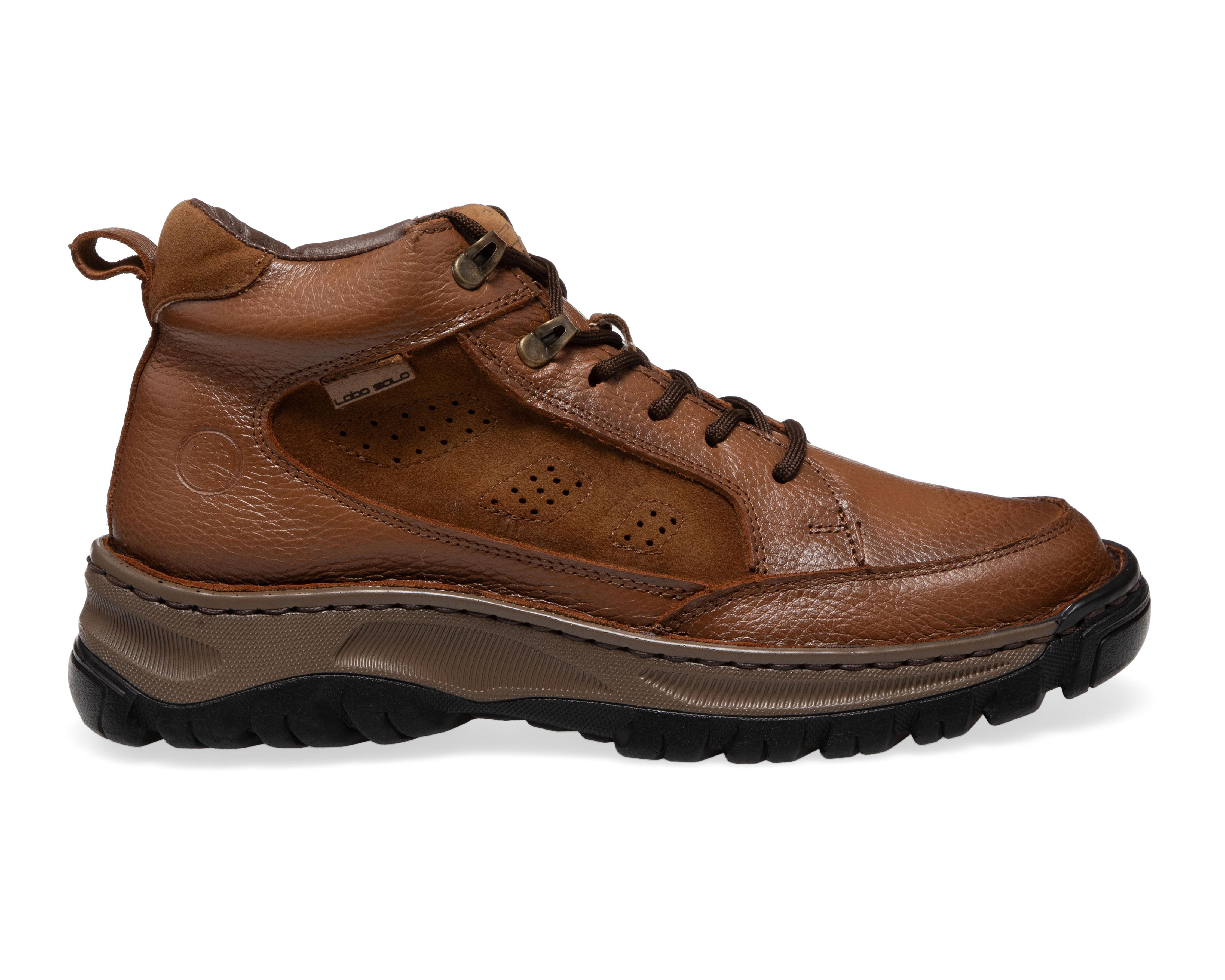 Foto 3 pulgar | Botas Confort Lobo Solo de Piel para Hombre