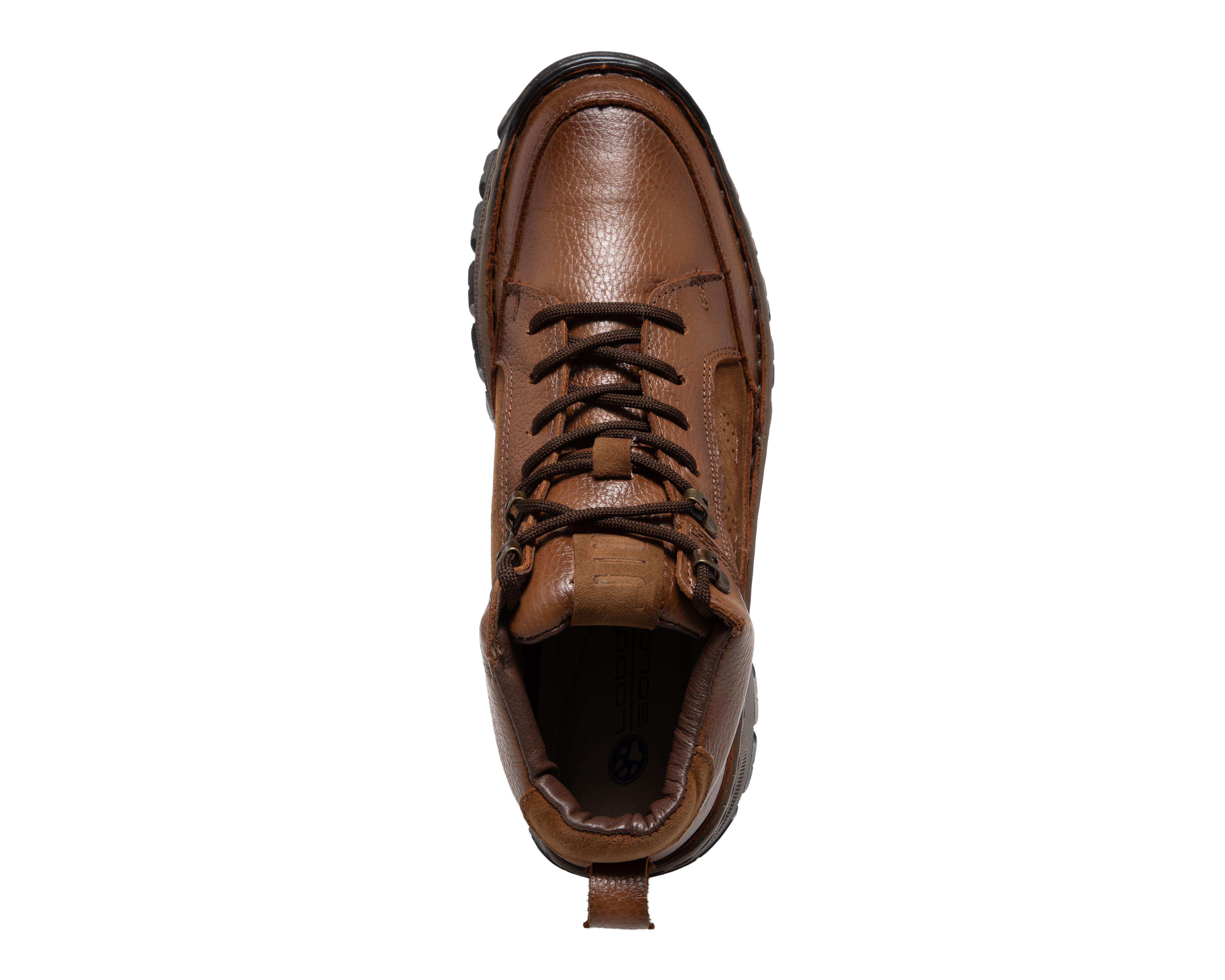 Foto 6 pulgar | Botas Confort Lobo Solo de Piel para Hombre