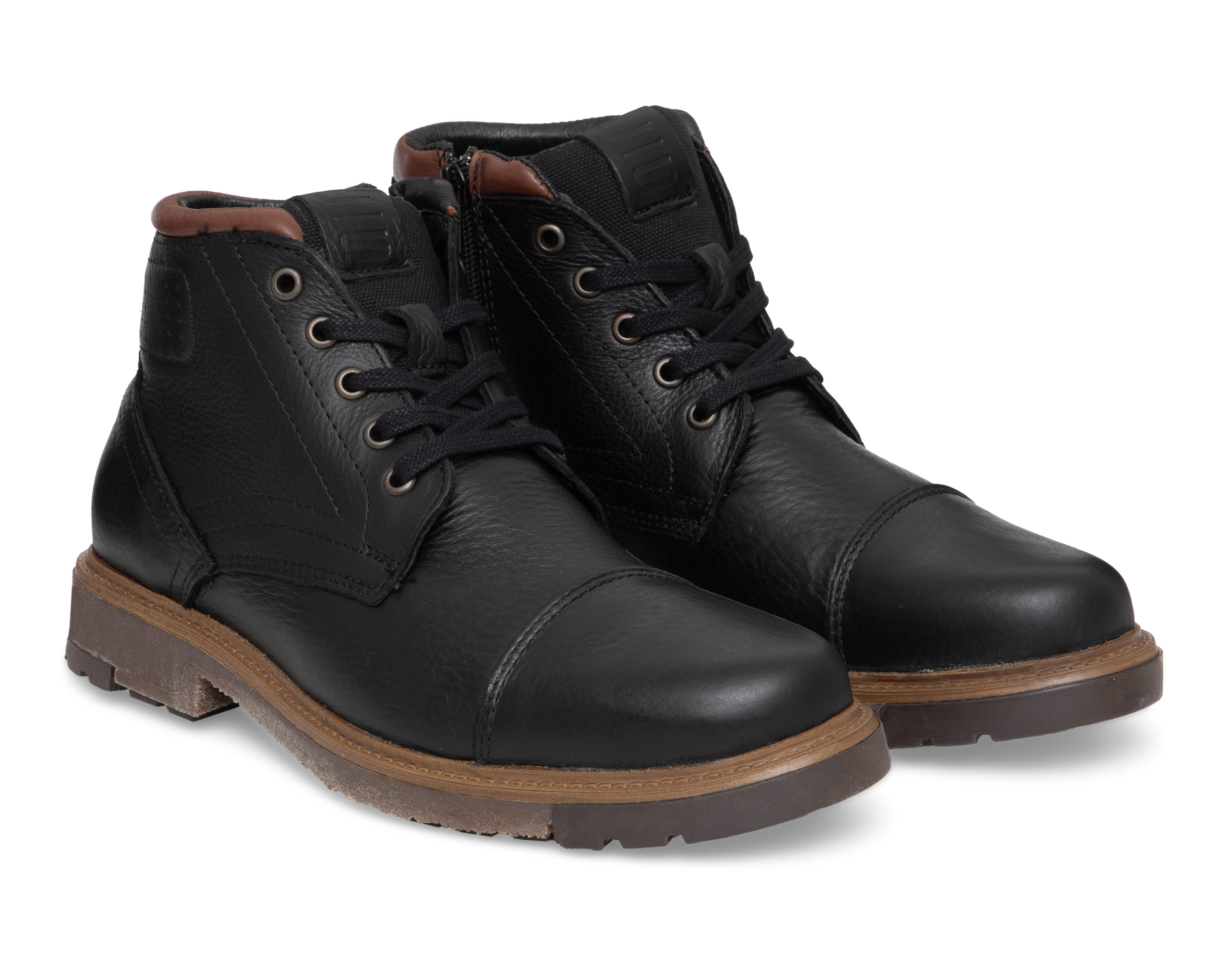 Foto 2 pulgar | Botines Casuales Lobo Solo Roke de Piel para Hombre
