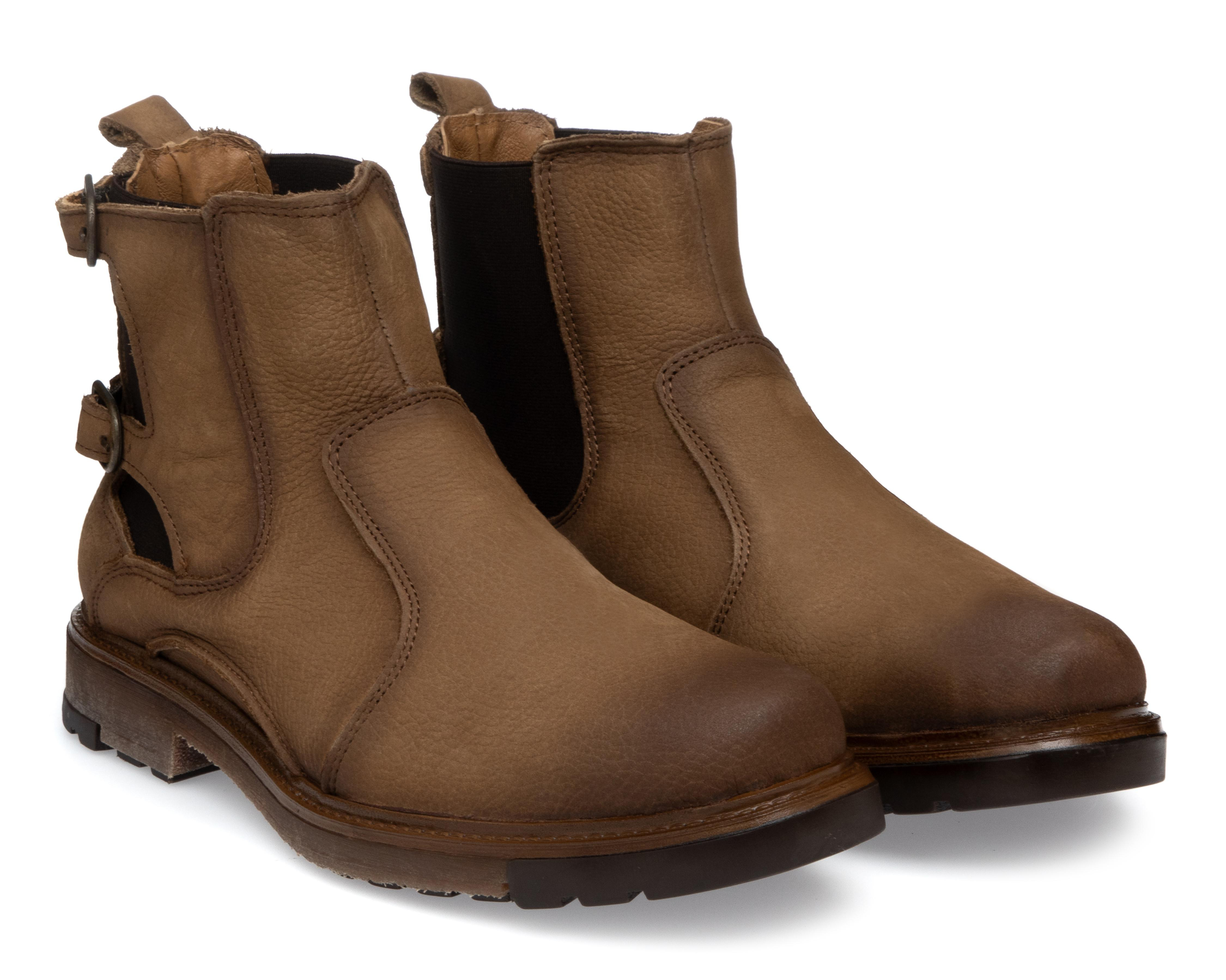 Foto 2 pulgar | Botas Casuales Lobo Solo de Piel para Hombre