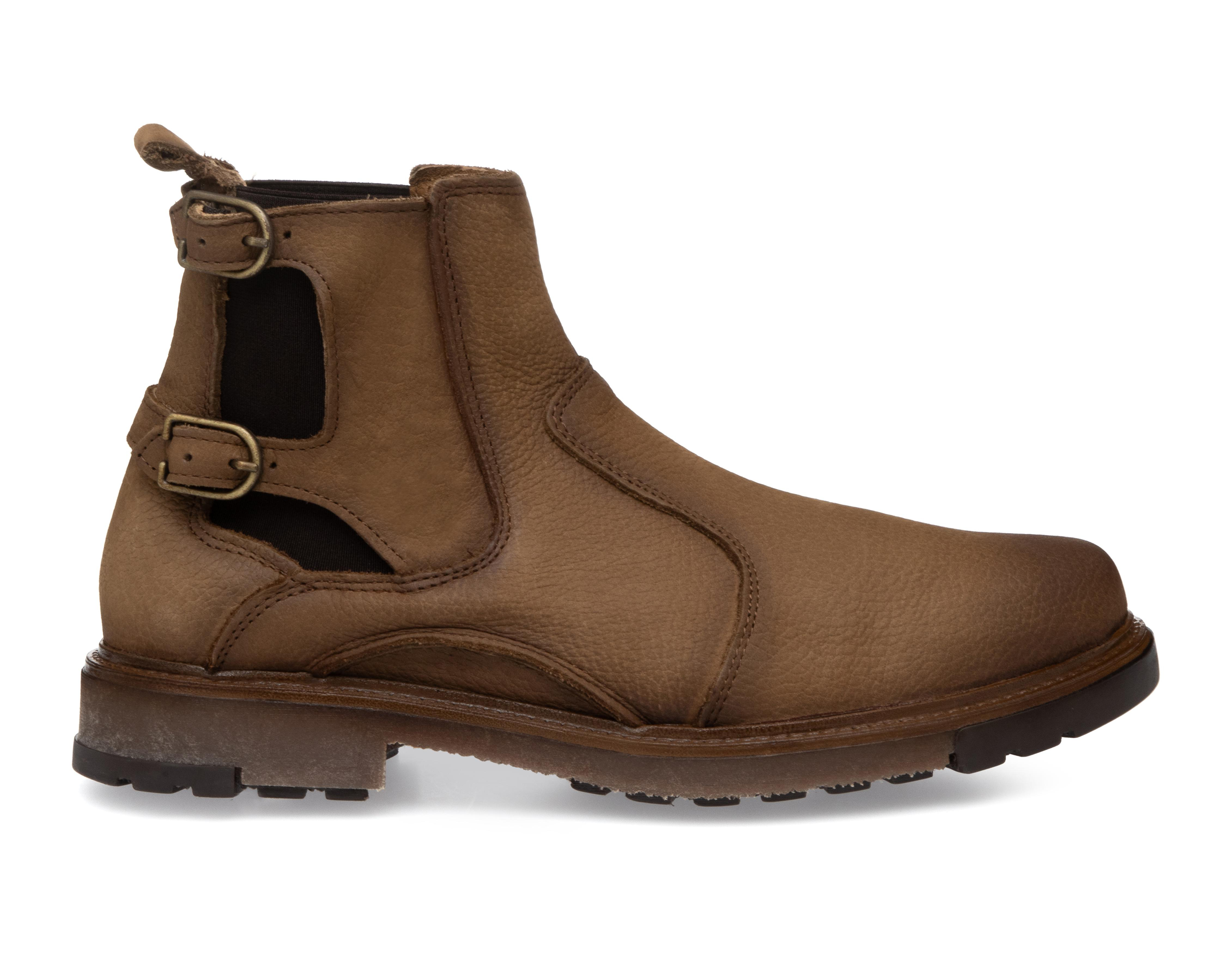 Foto 3 pulgar | Botas Casuales Lobo Solo de Piel para Hombre