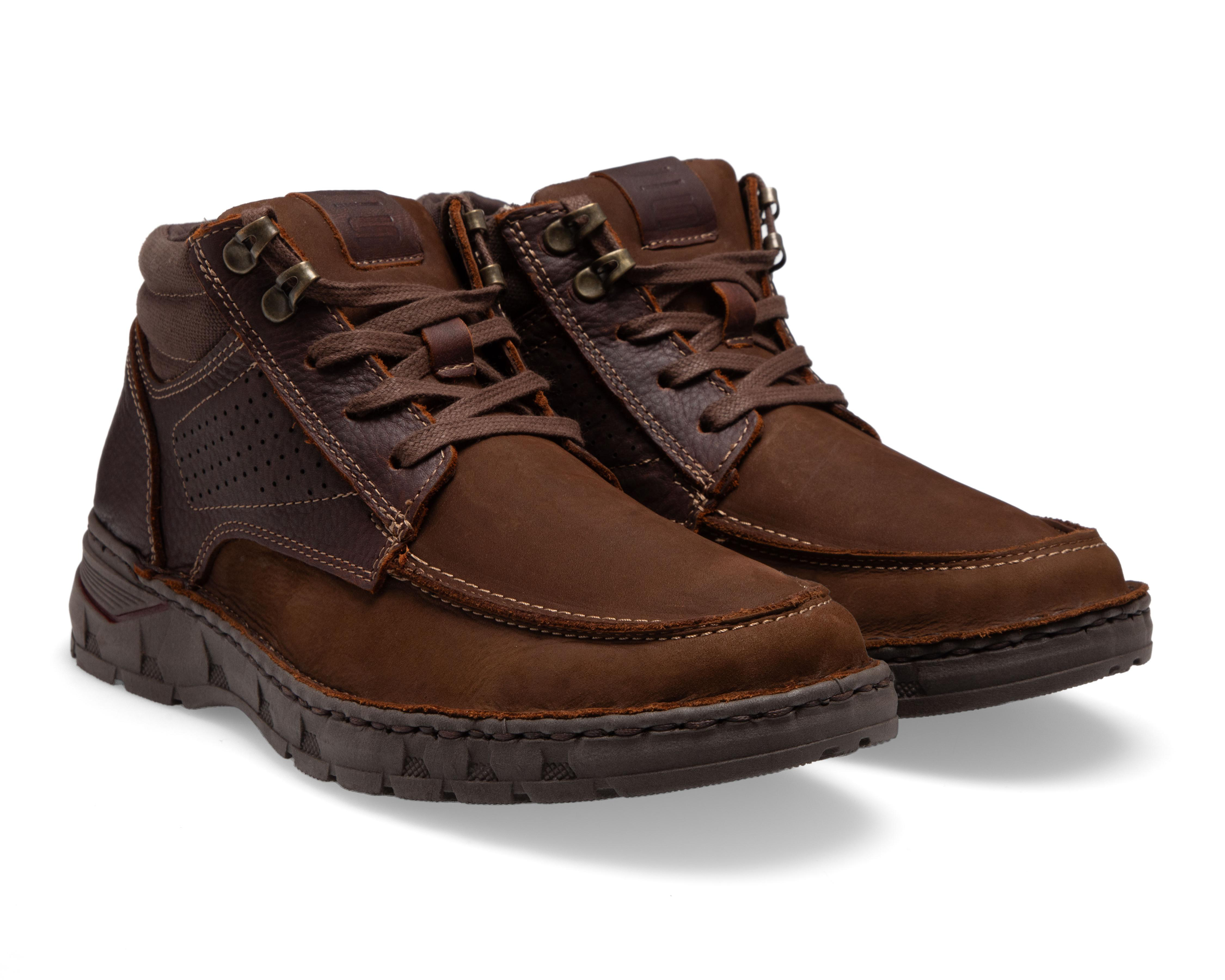 Foto 2 pulgar | Botas Confort Lobo Solo de Piel para Hombre