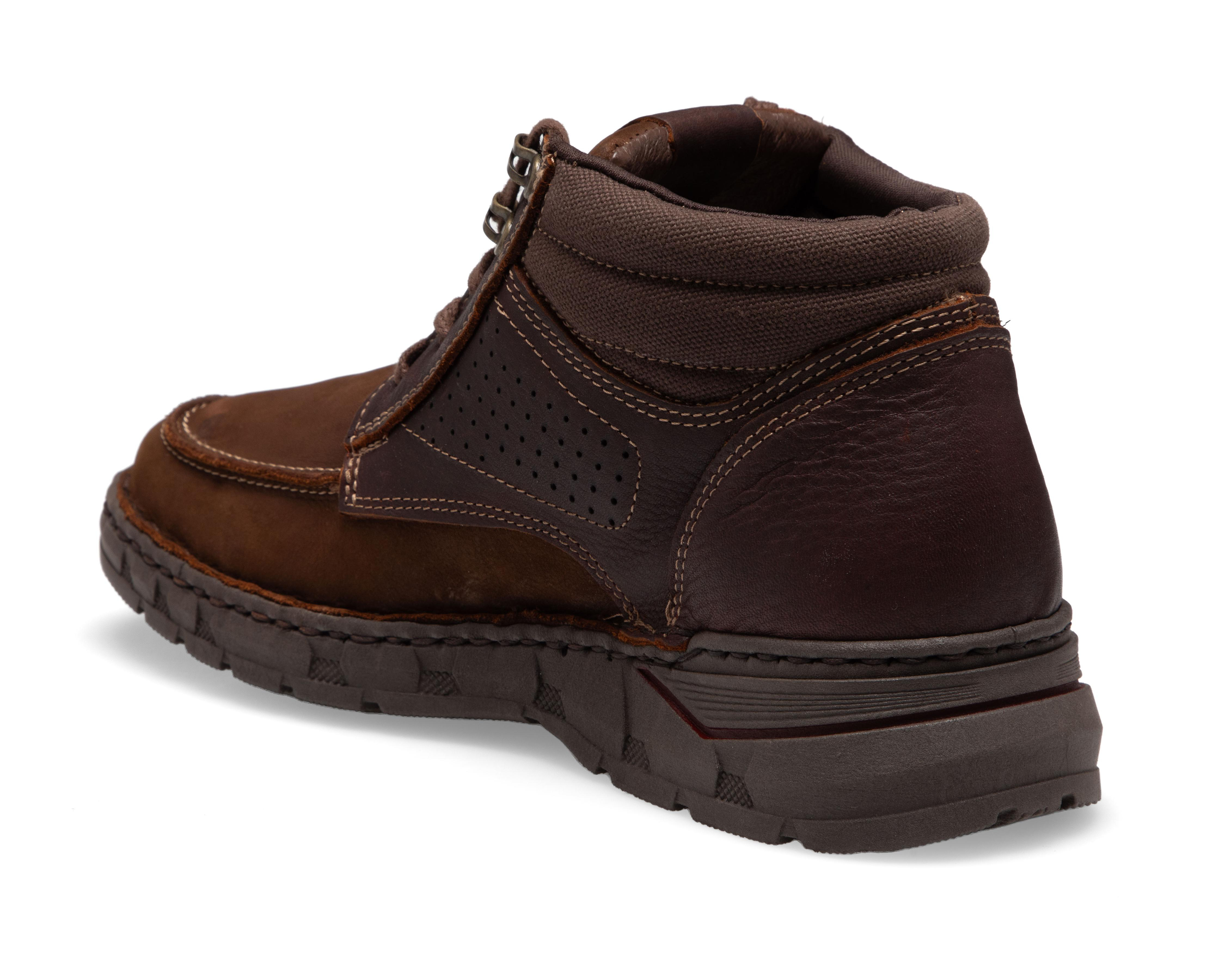 Foto 4 pulgar | Botas Confort Lobo Solo de Piel para Hombre