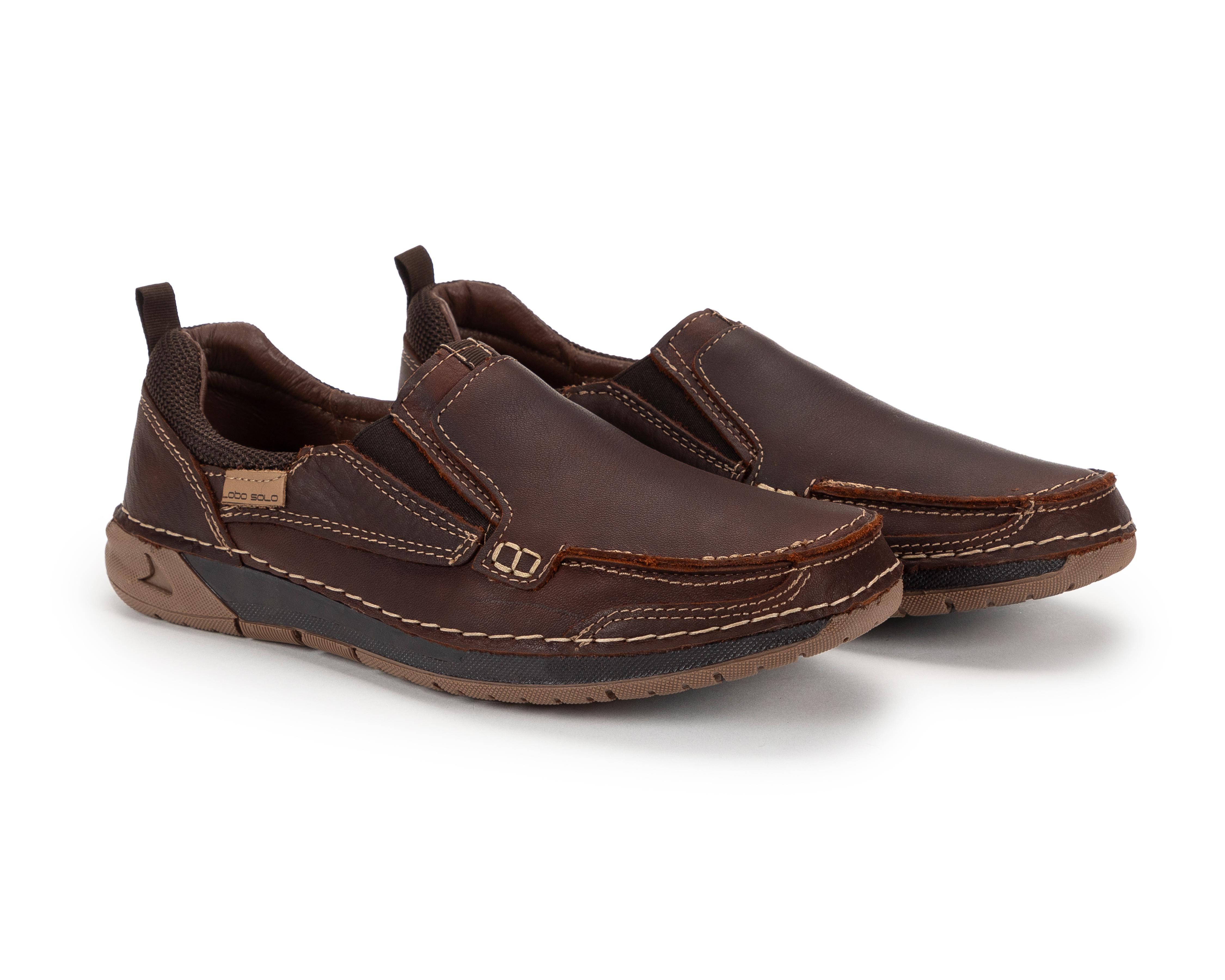 Foto 1 | Mocasines Lobo Solo de Piel para Hombre