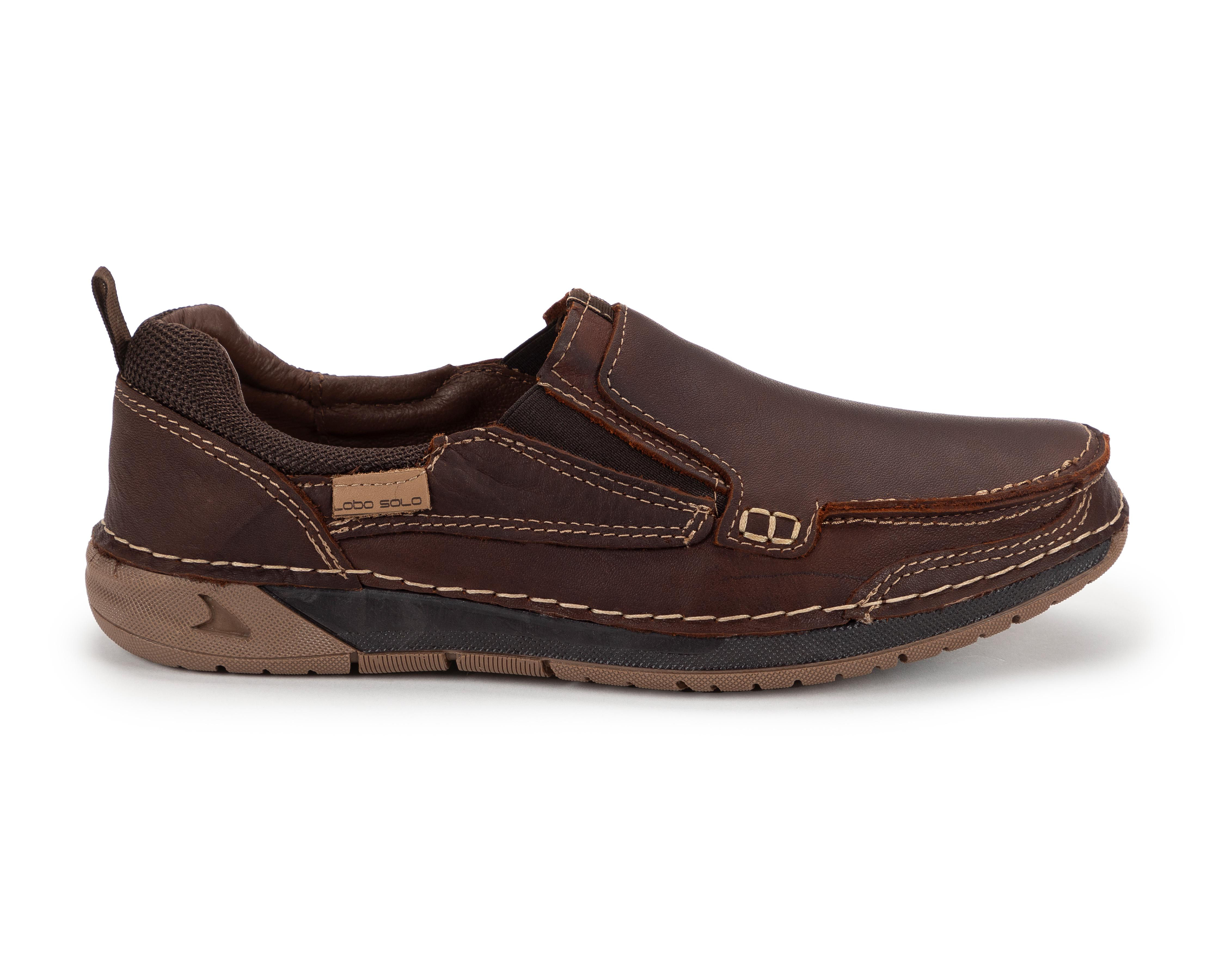 Foto 3 pulgar | Mocasines Lobo Solo de Piel para Hombre