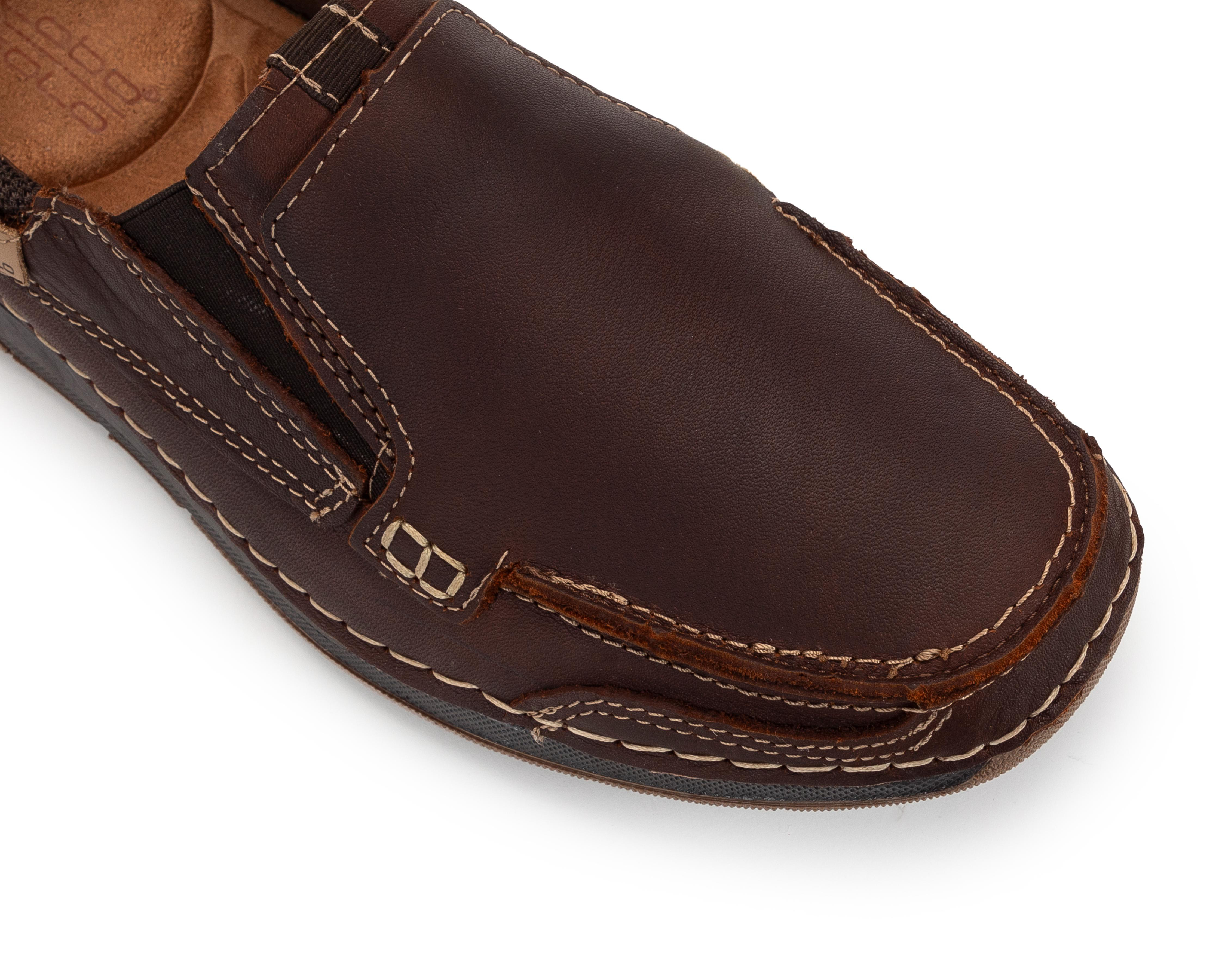 Foto 7 pulgar | Mocasines Lobo Solo de Piel para Hombre