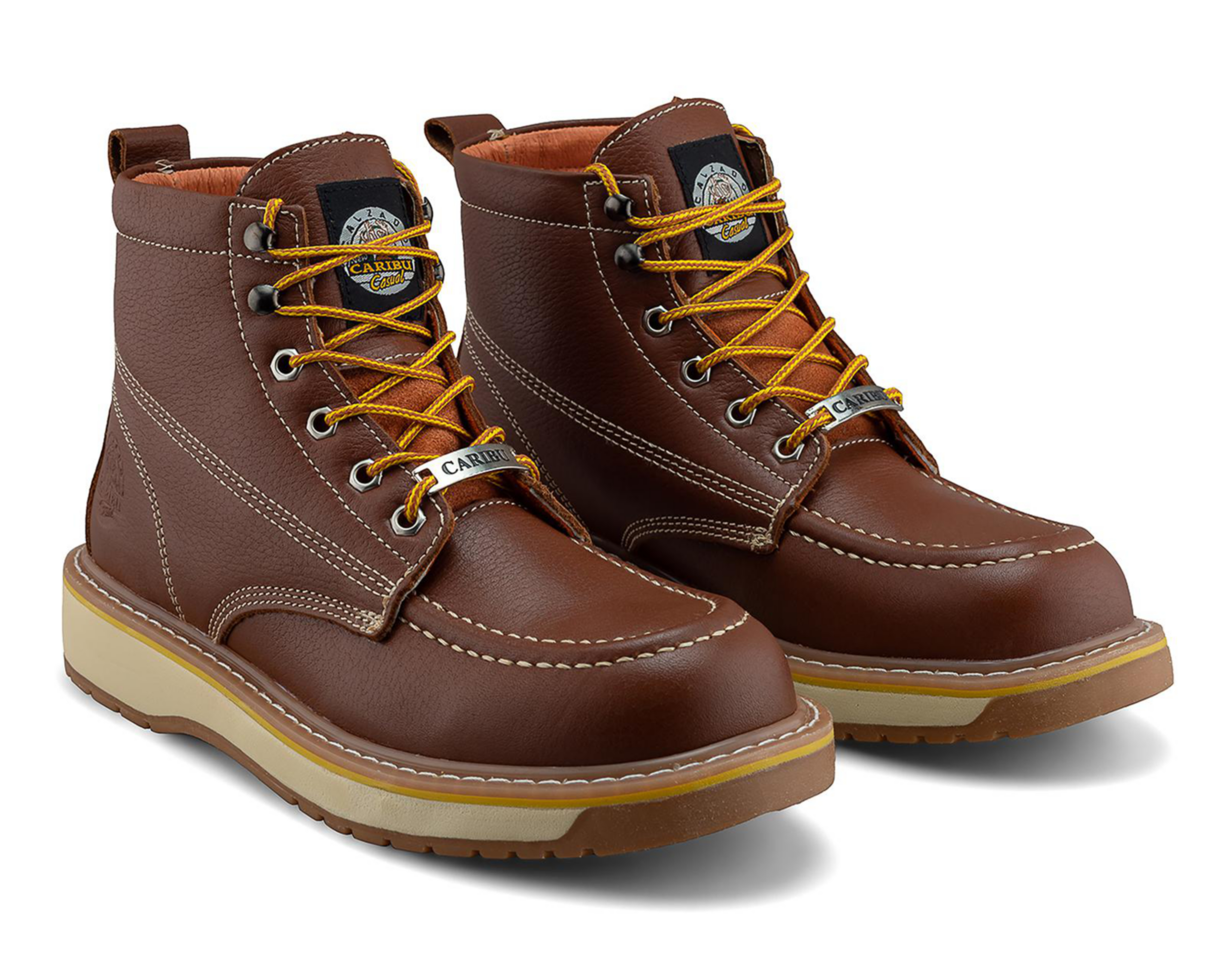 Botas de Trabajo Caribu 363T Shedron de Piel para Hombre $1,079
