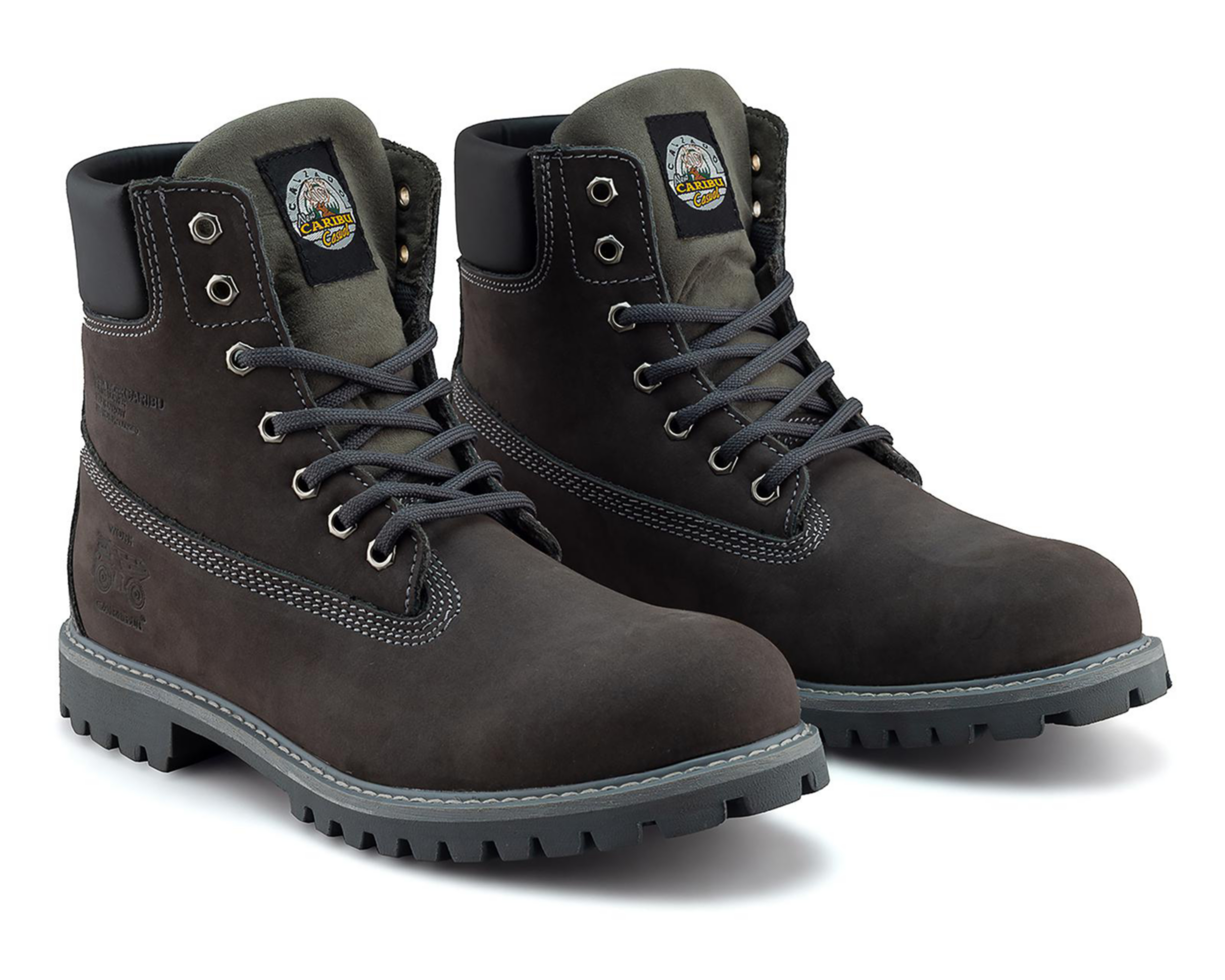 Foto 2 pulgar | Botas Casuales Caribu 784 Nubuck de Piel para Hombre