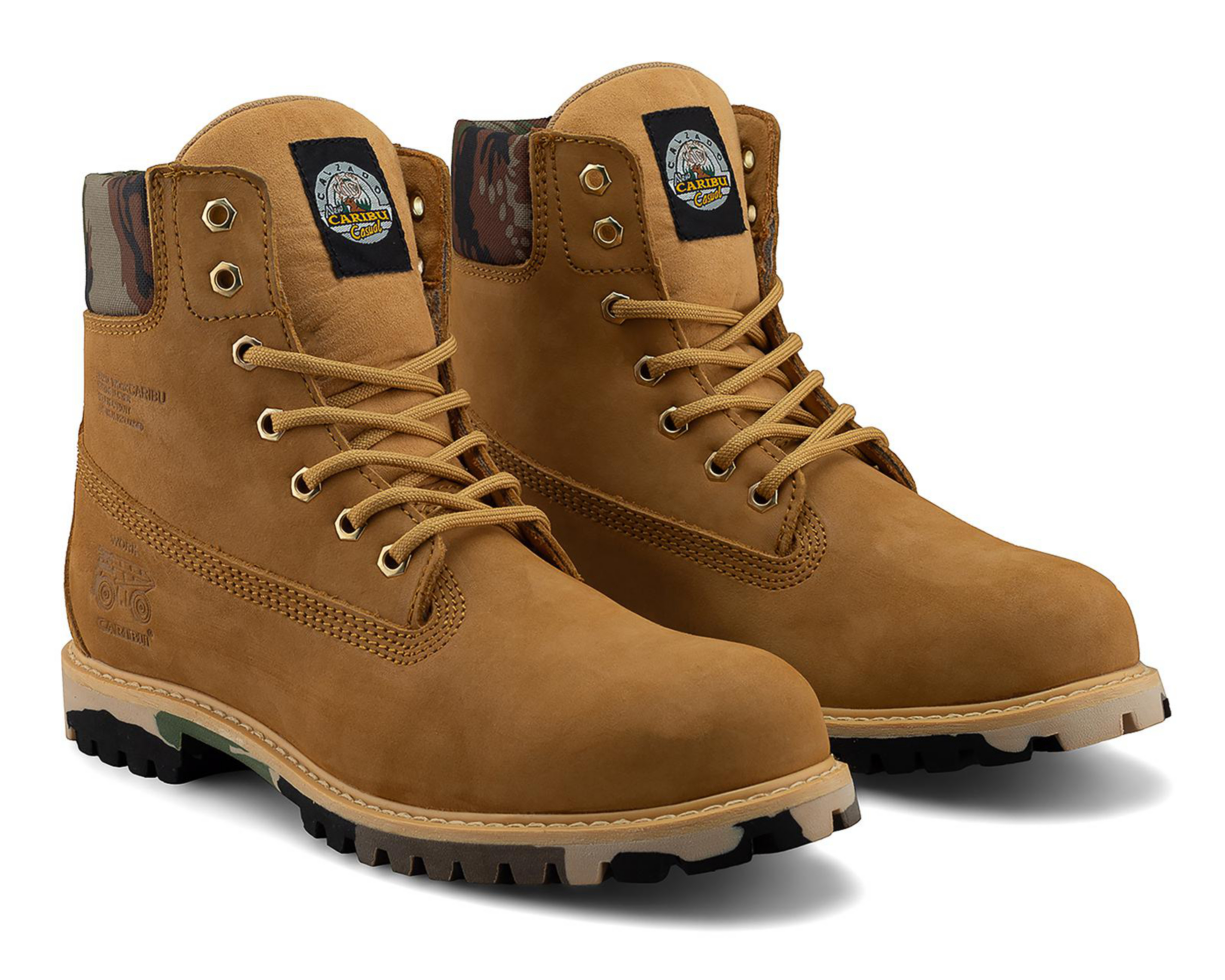 Botas de Trabajo Caribu 784-I Nubuck de Piel para Hombre