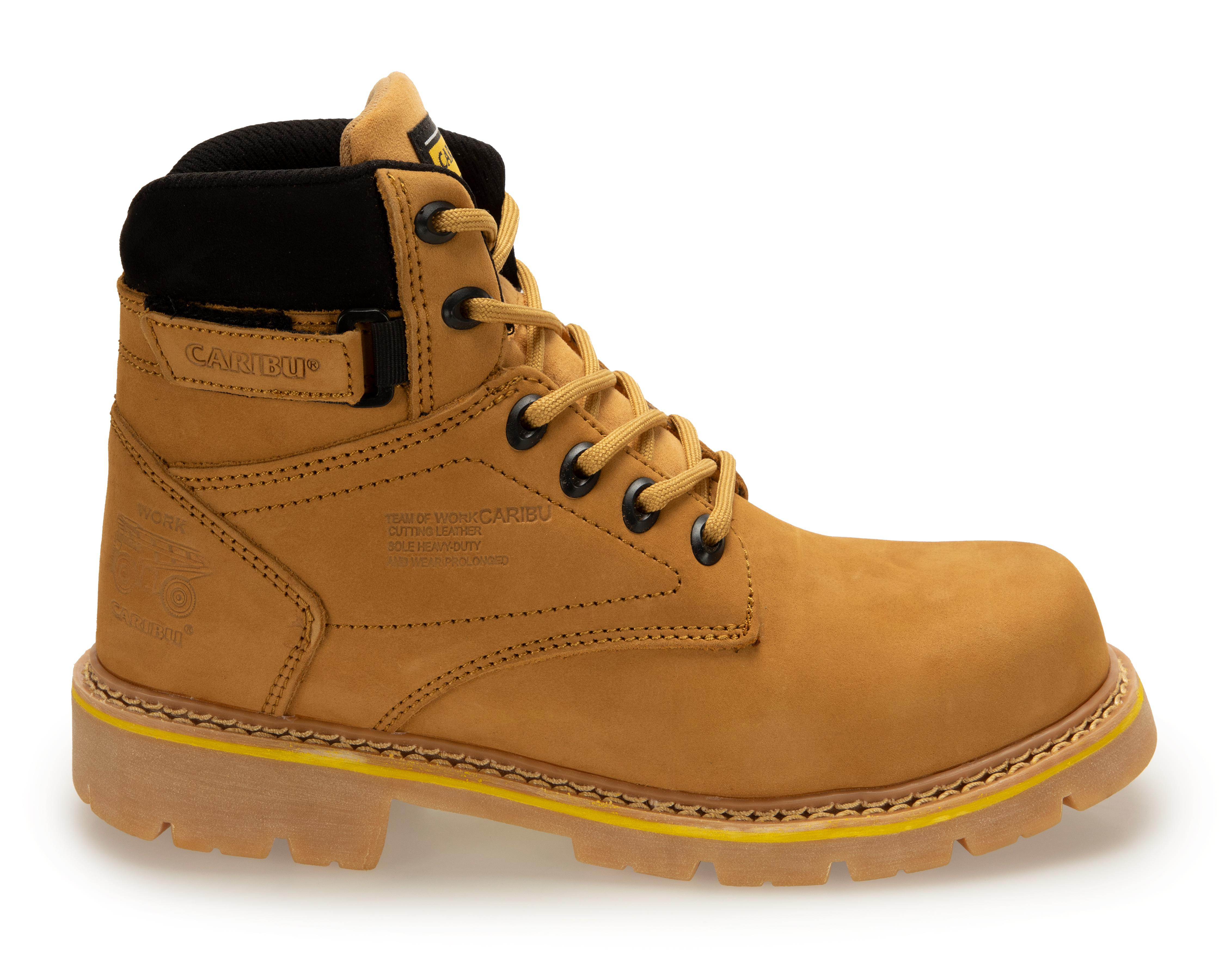 Foto 2 | Botas de Trabajo Caribu 955-H Nubuck de Piel para Hombre