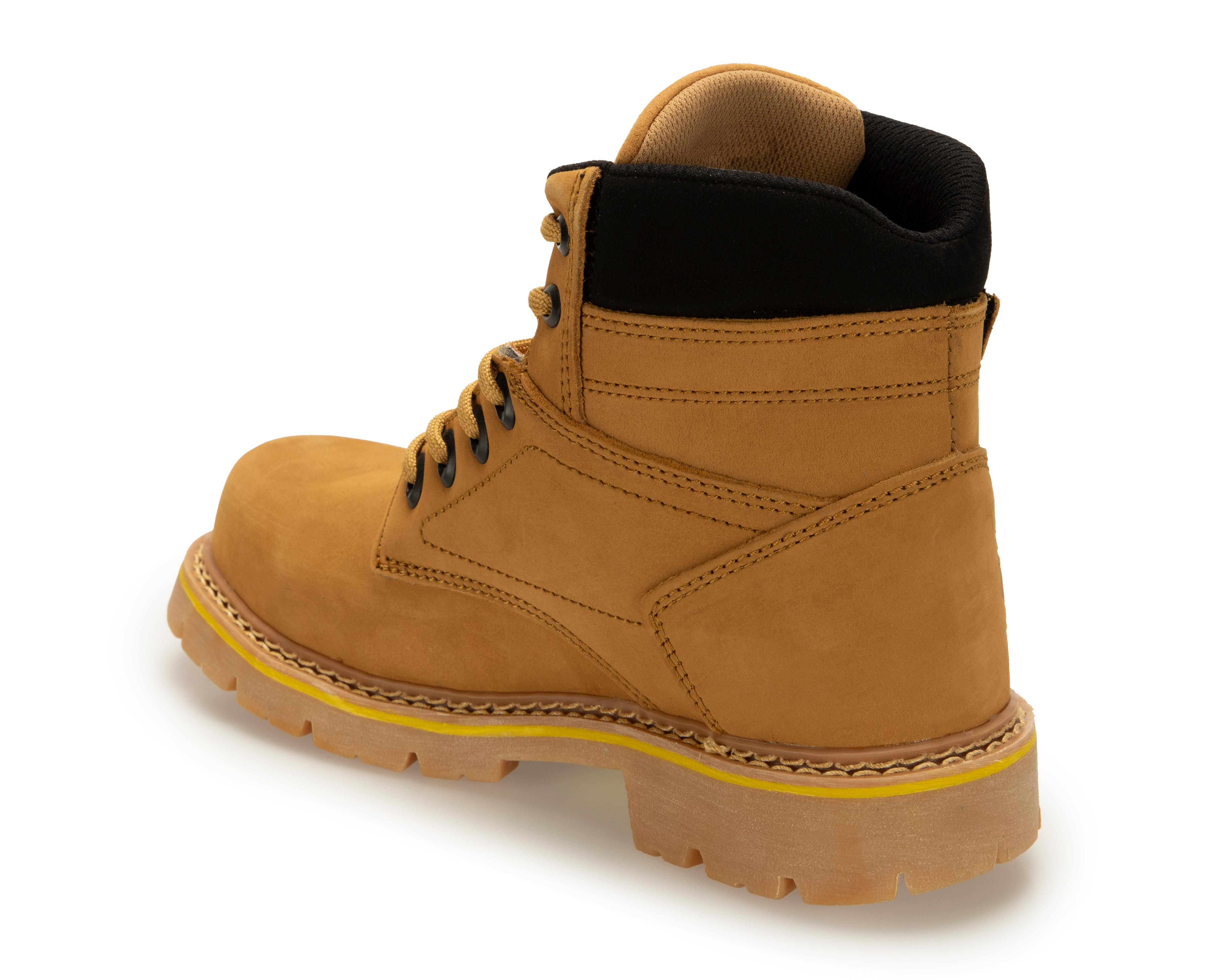 Foto 4 pulgar | Botas de Trabajo Caribu 955-H Nubuck de Piel para Hombre