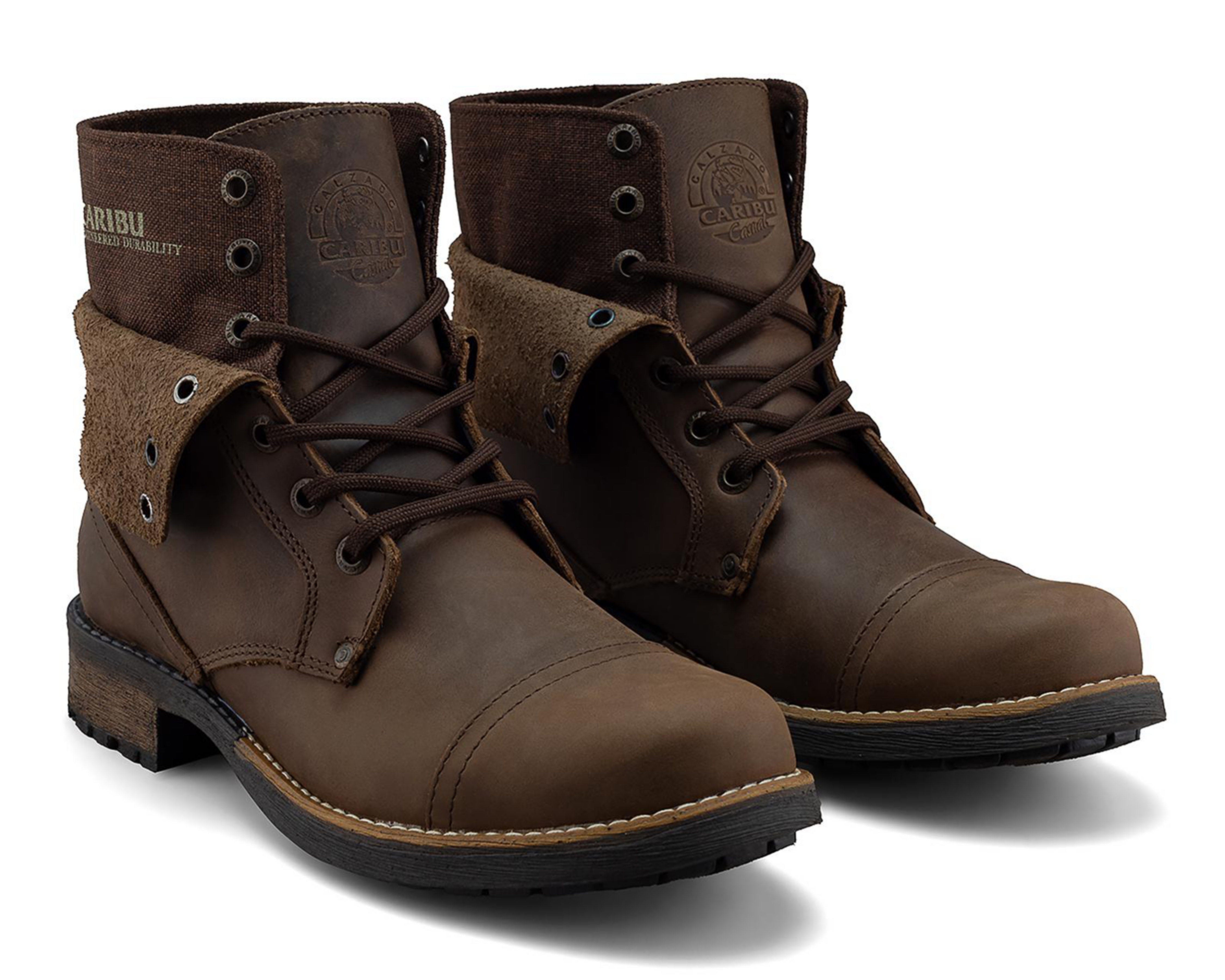 Botas Casuales Caribu 210 Rústico de Piel para Hombre