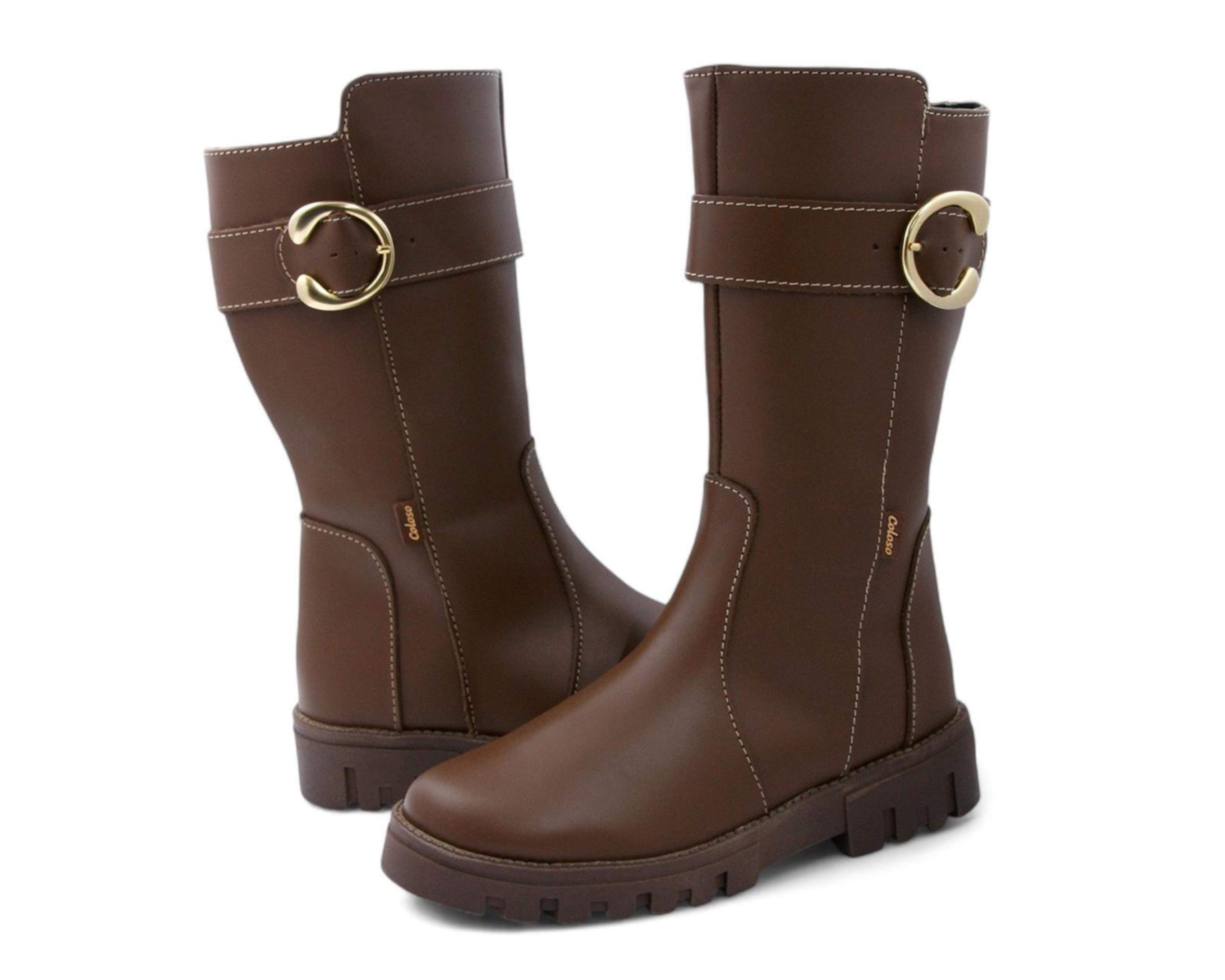 Botas de Moda Coloso de Piel para Niña $489