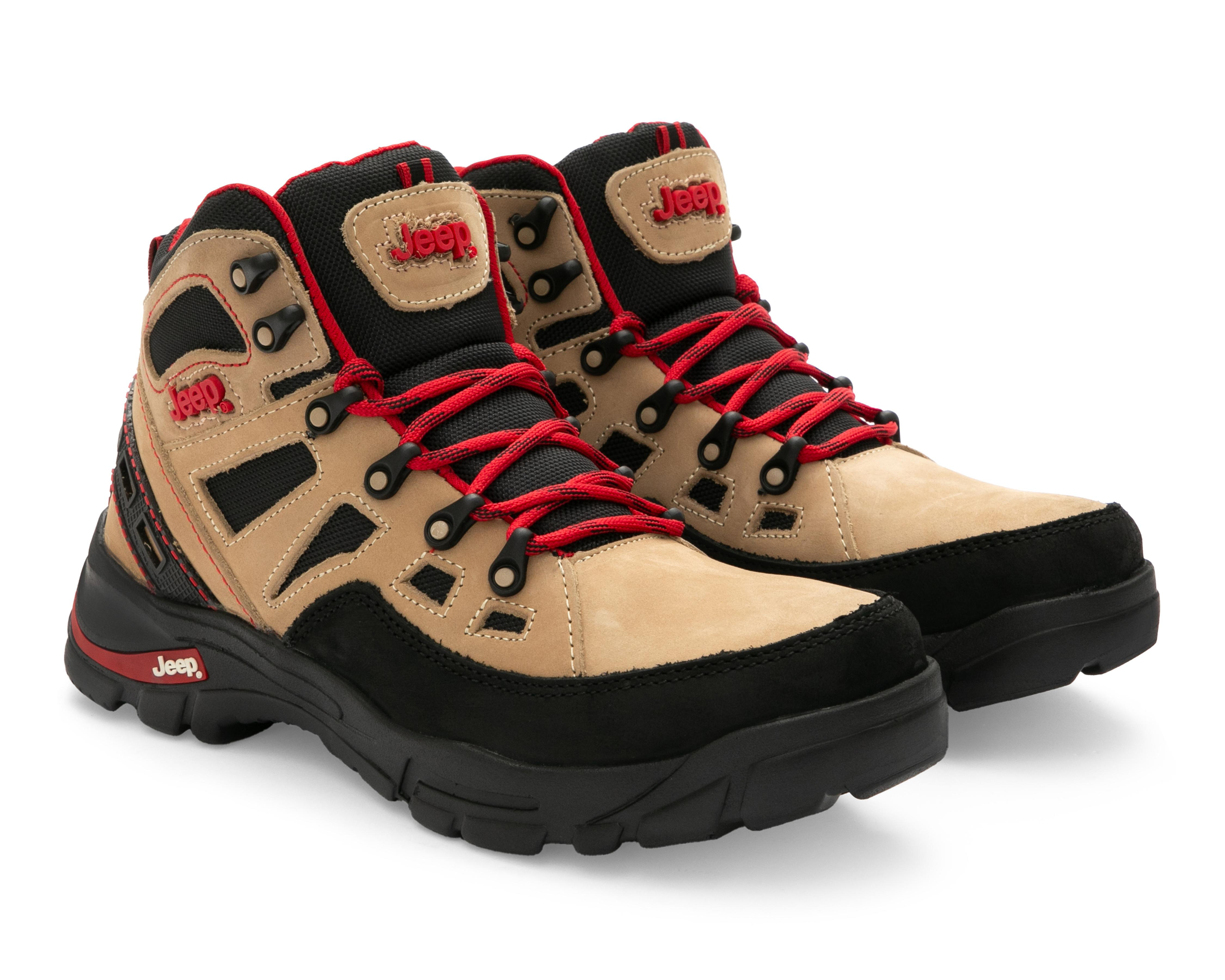 Foto 2 pulgar | Botas Outdoor Jeep de Piel para Hombre