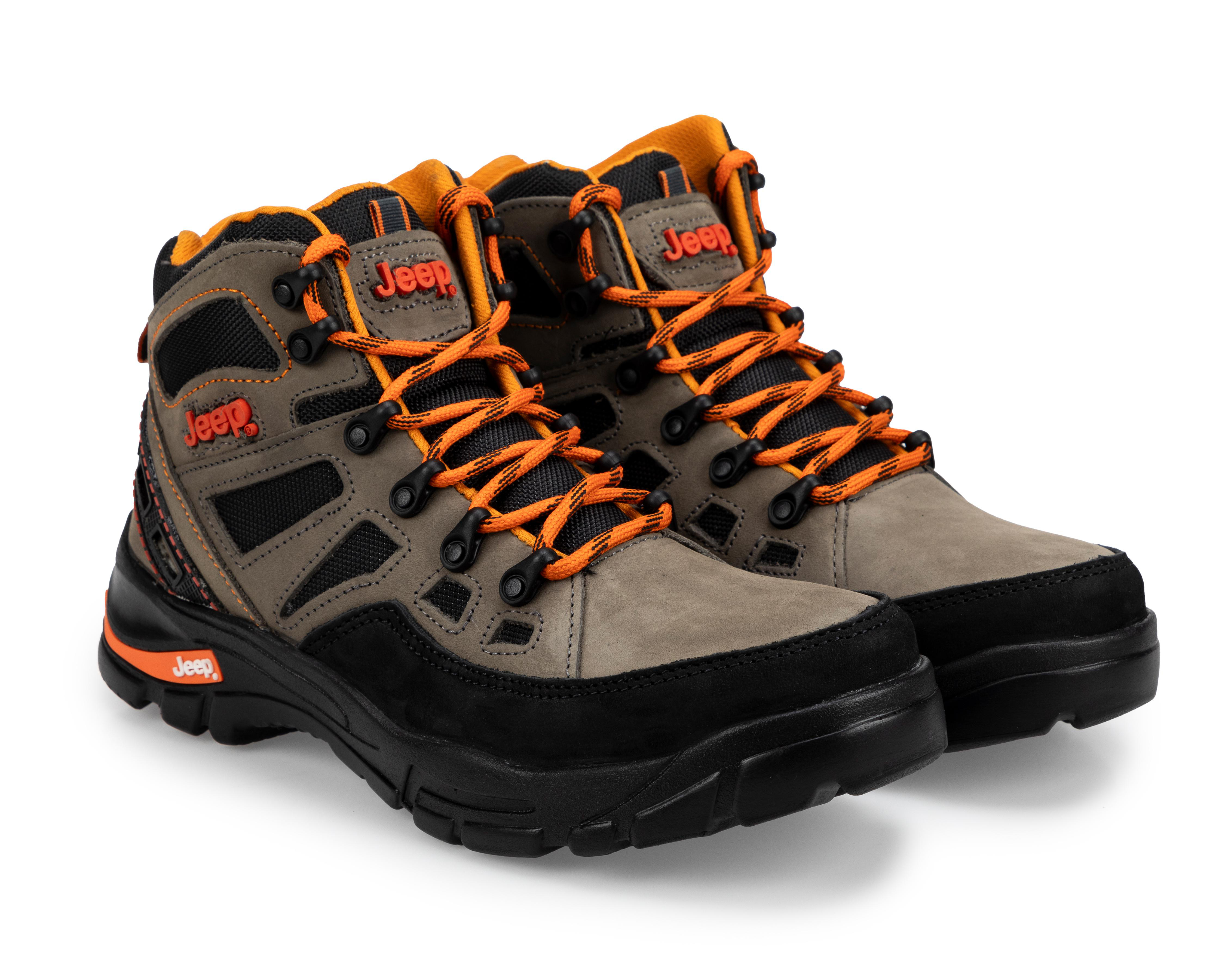 Foto 2 pulgar | Botas Outdoor Jeep de Piel para Hombre