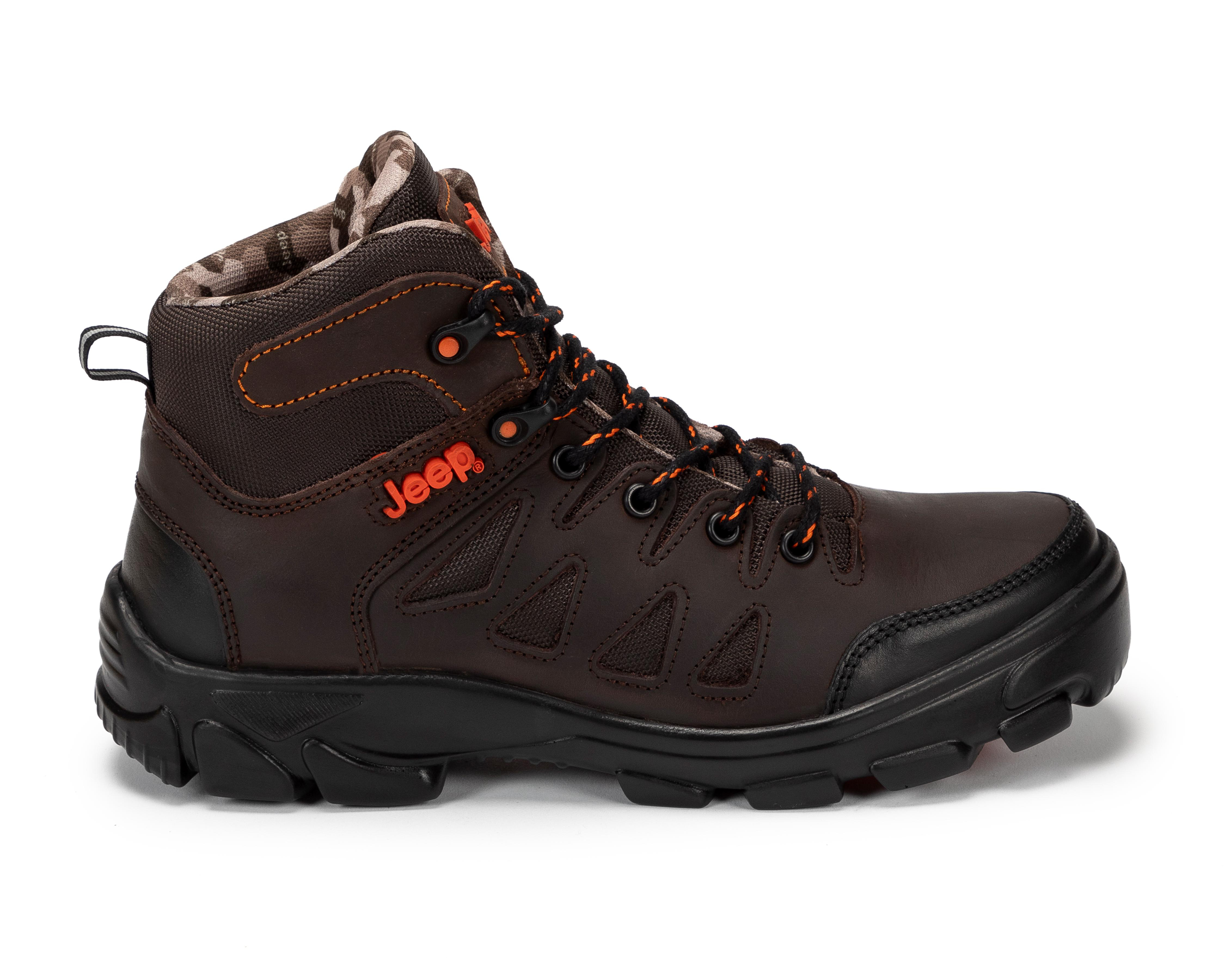 Foto 3 pulgar | Botas Outdoor Jeep de Piel para Hombre