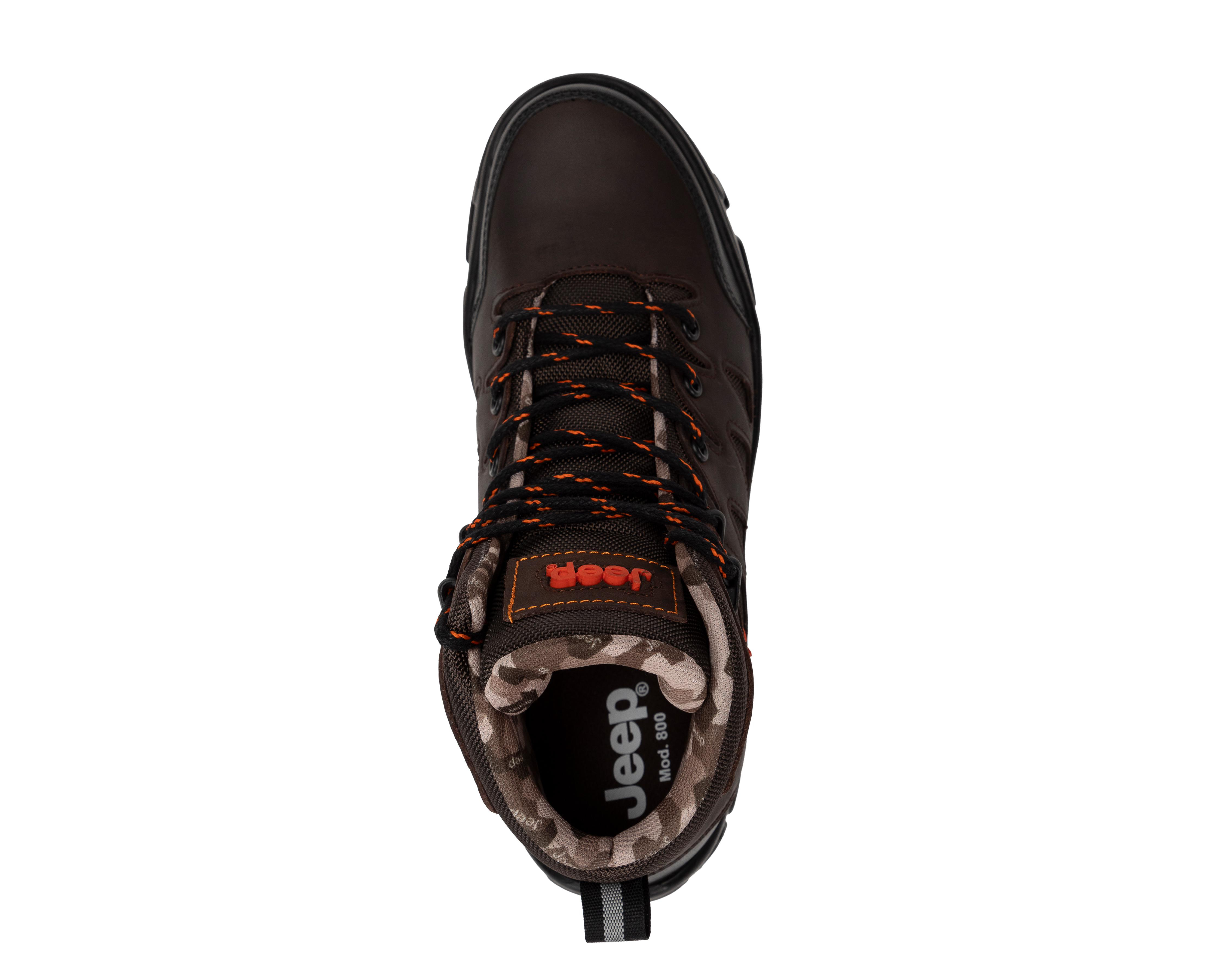 Foto 6 pulgar | Botas Outdoor Jeep de Piel para Hombre