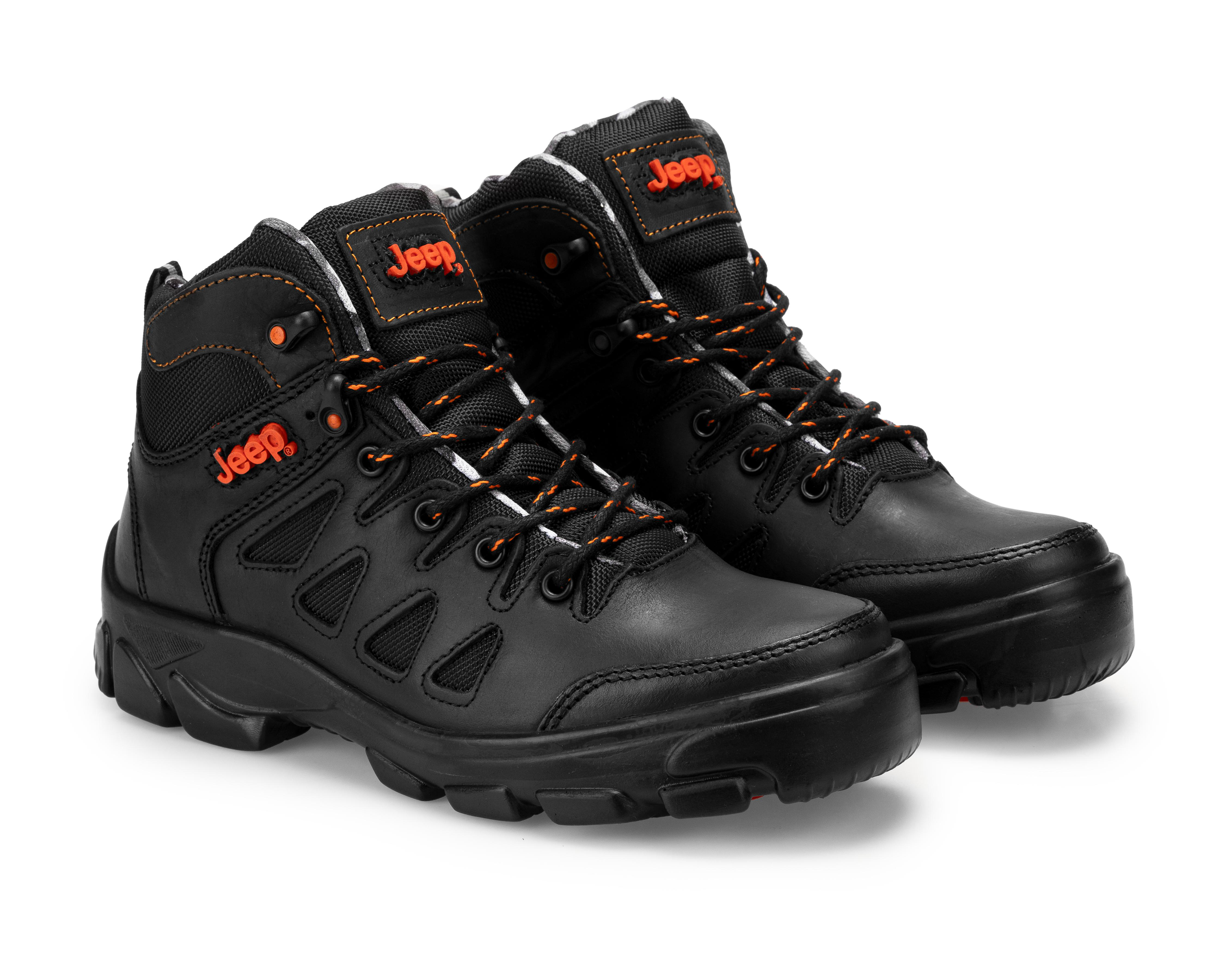 Foto 2 pulgar | Botas Outdoor Jeep de Piel para Hombre