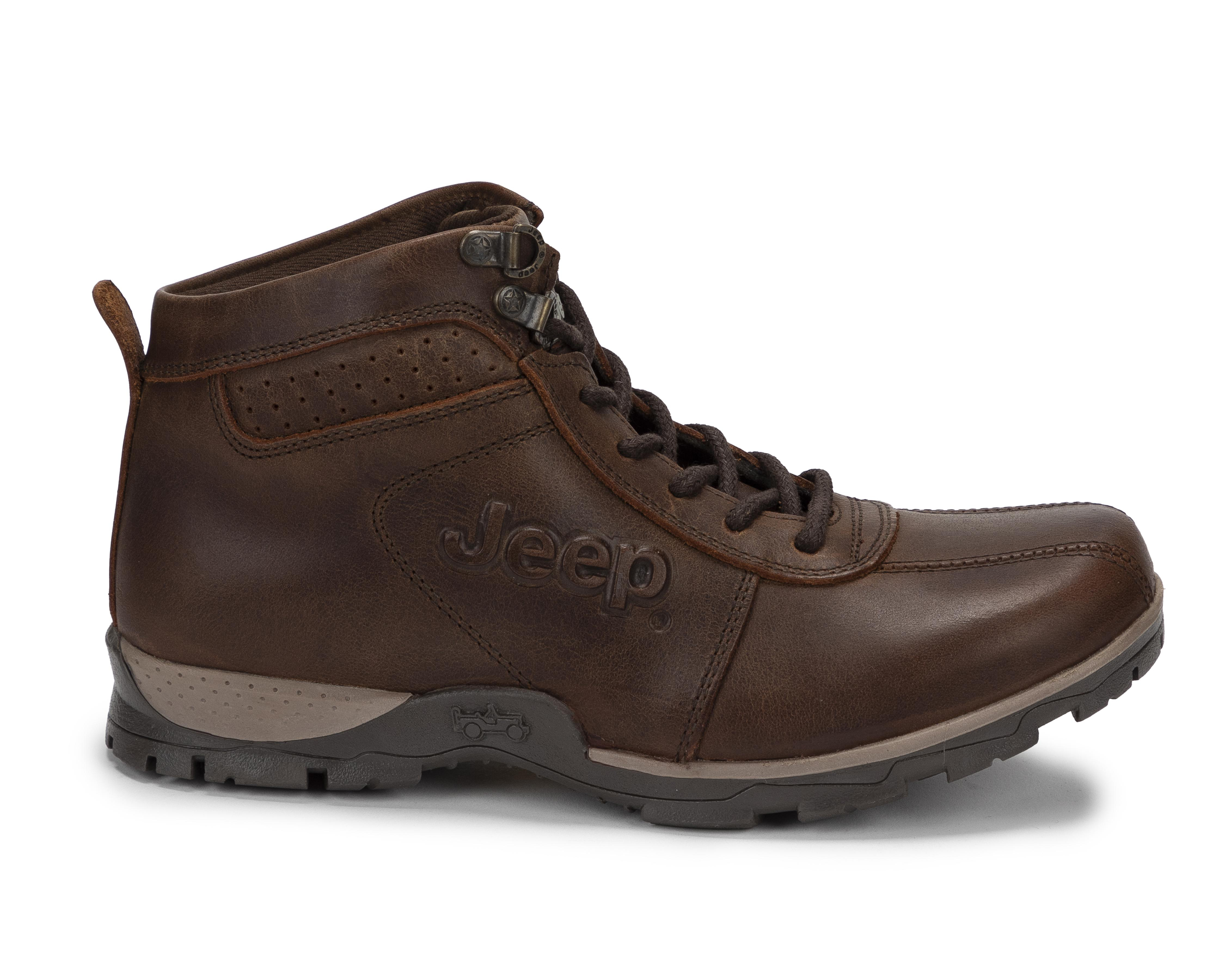 Foto 3 pulgar | Botas Outdoor Jeep de Piel para Hombre