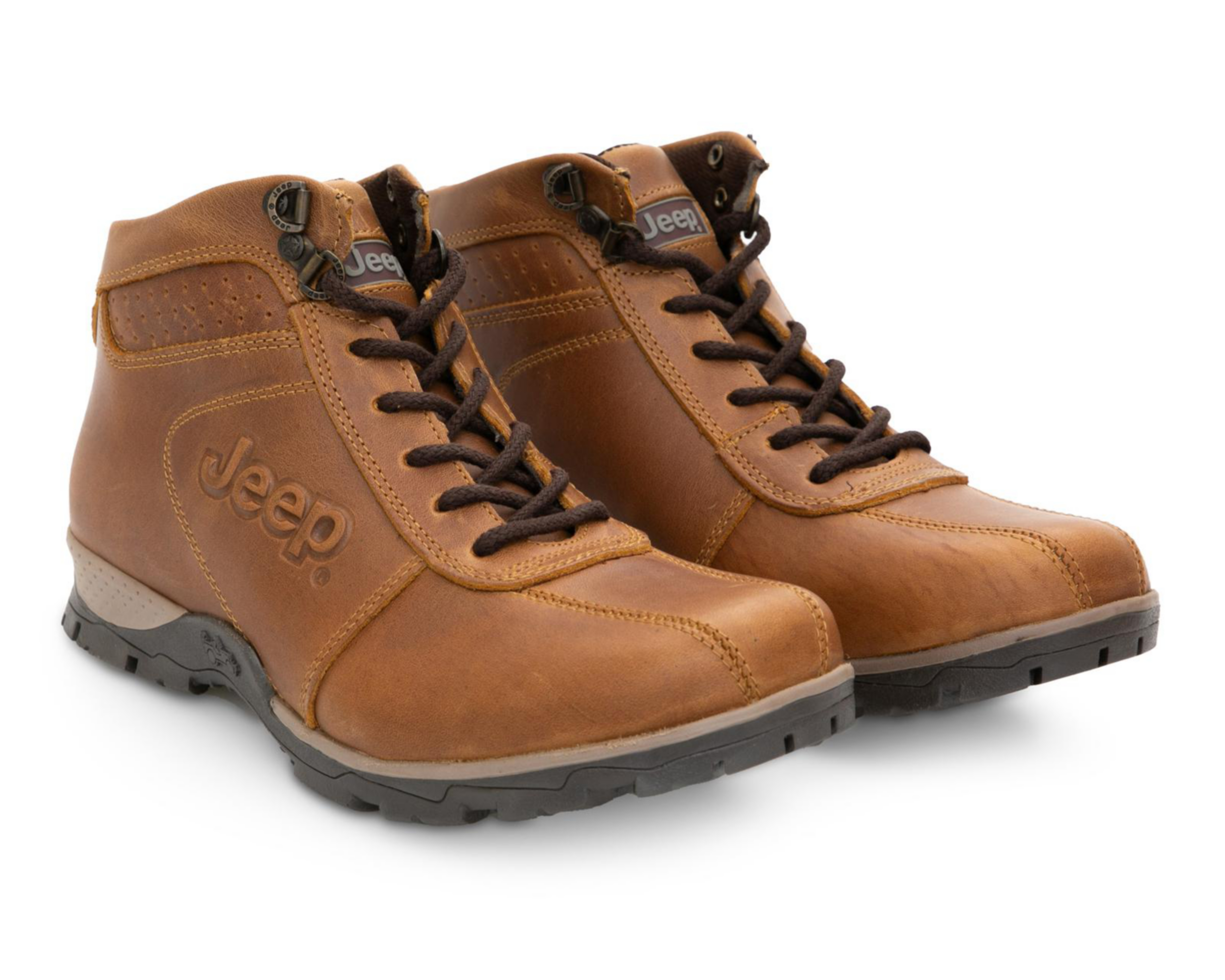 Foto 2 pulgar | Botas Outdoor Jeep de Piel para Hombre