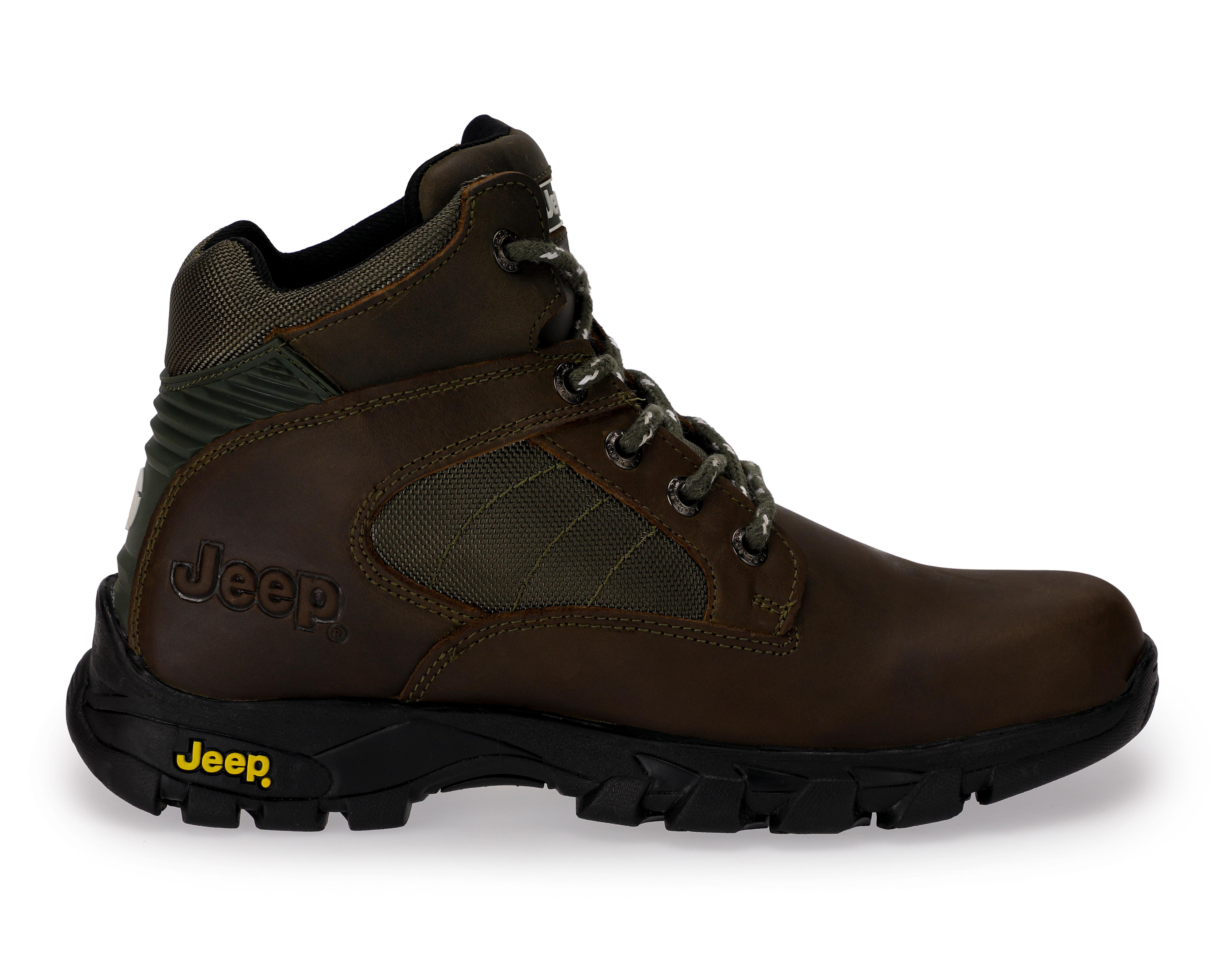 Foto 3 pulgar | Botas Outdoor Jeep de Piel para Hombre