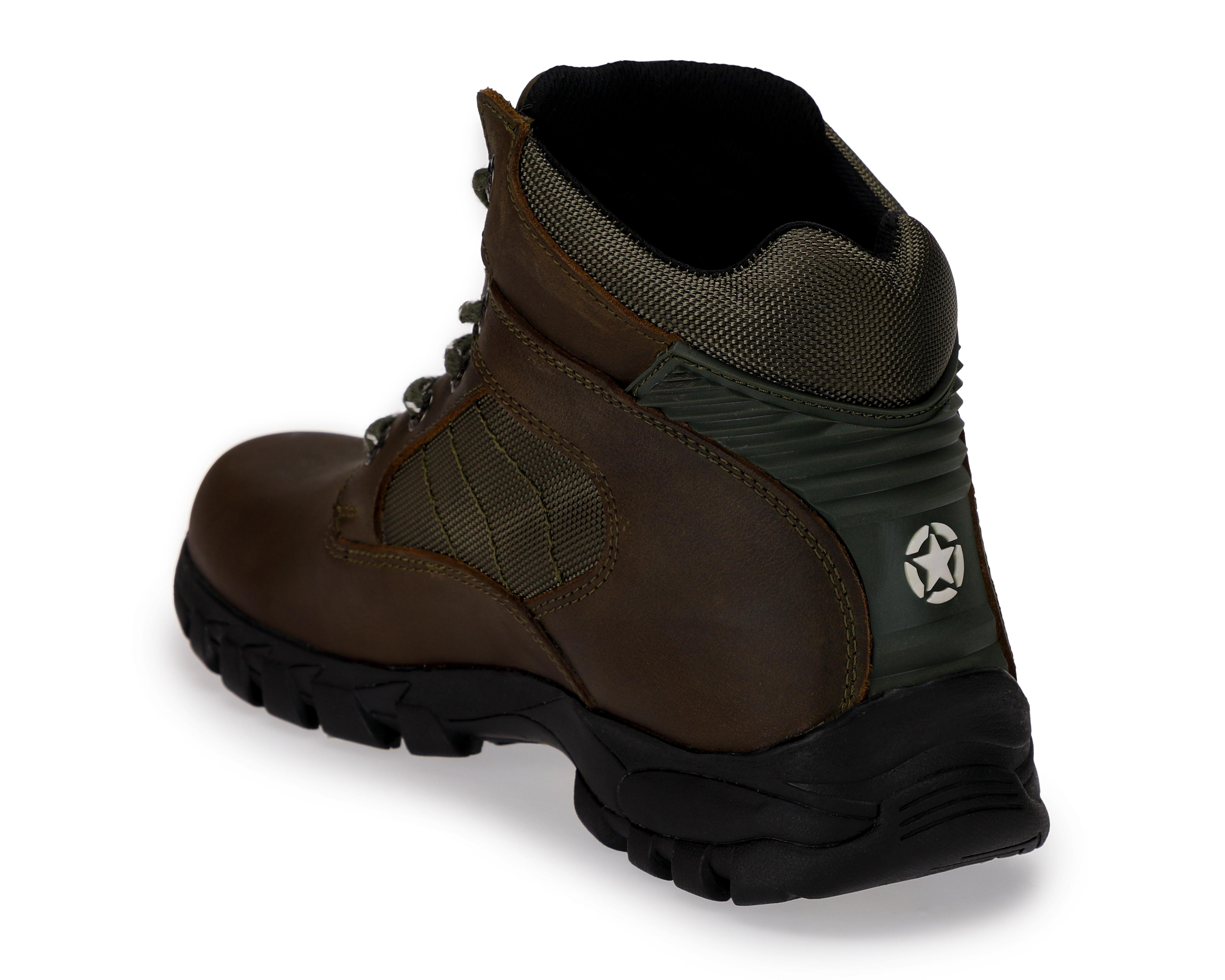 Foto 4 pulgar | Botas Outdoor Jeep de Piel para Hombre