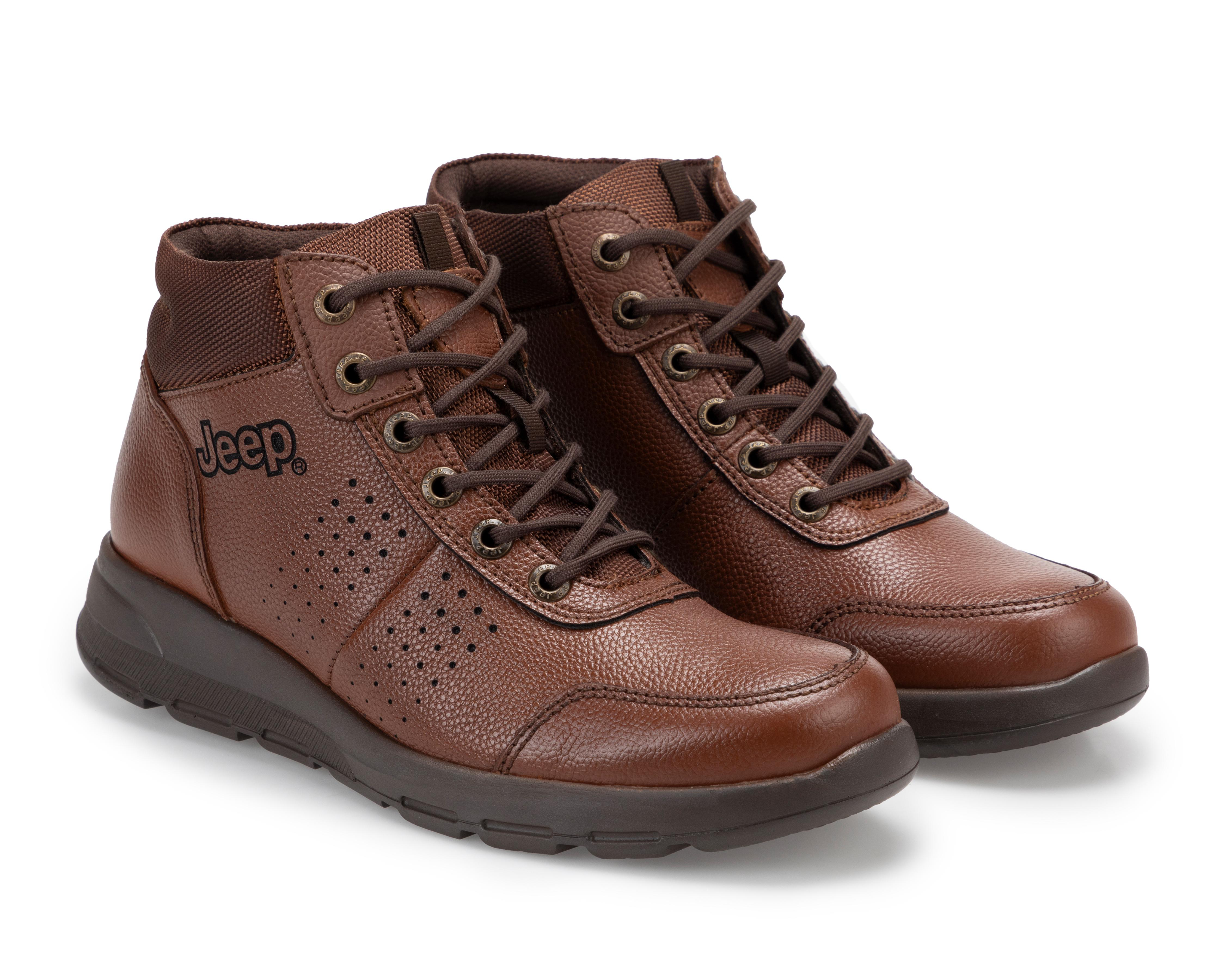 Foto 2 pulgar | Botas Outdoor Jeep de Piel para Hombre