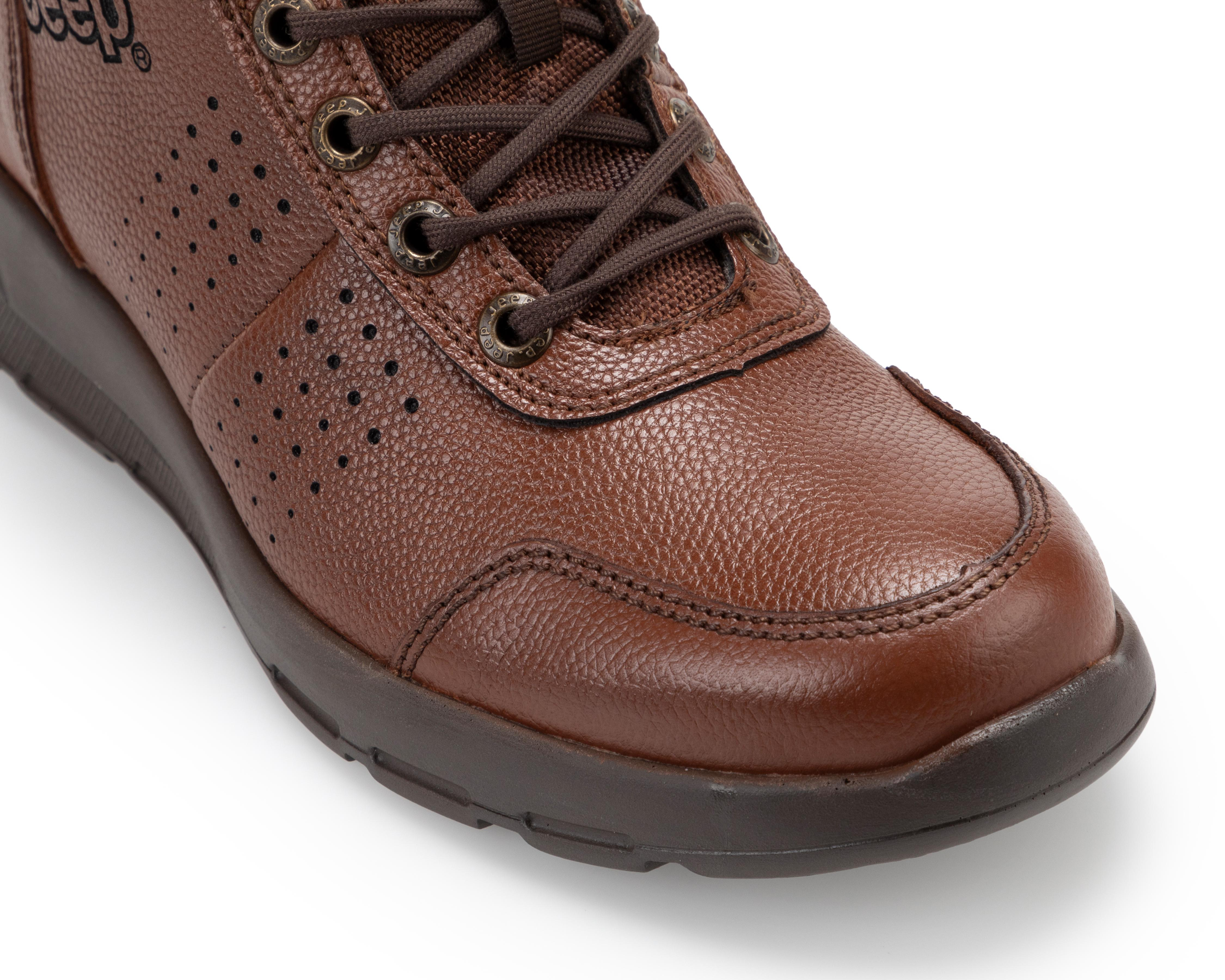 Foto 7 pulgar | Botas Outdoor Jeep de Piel para Hombre