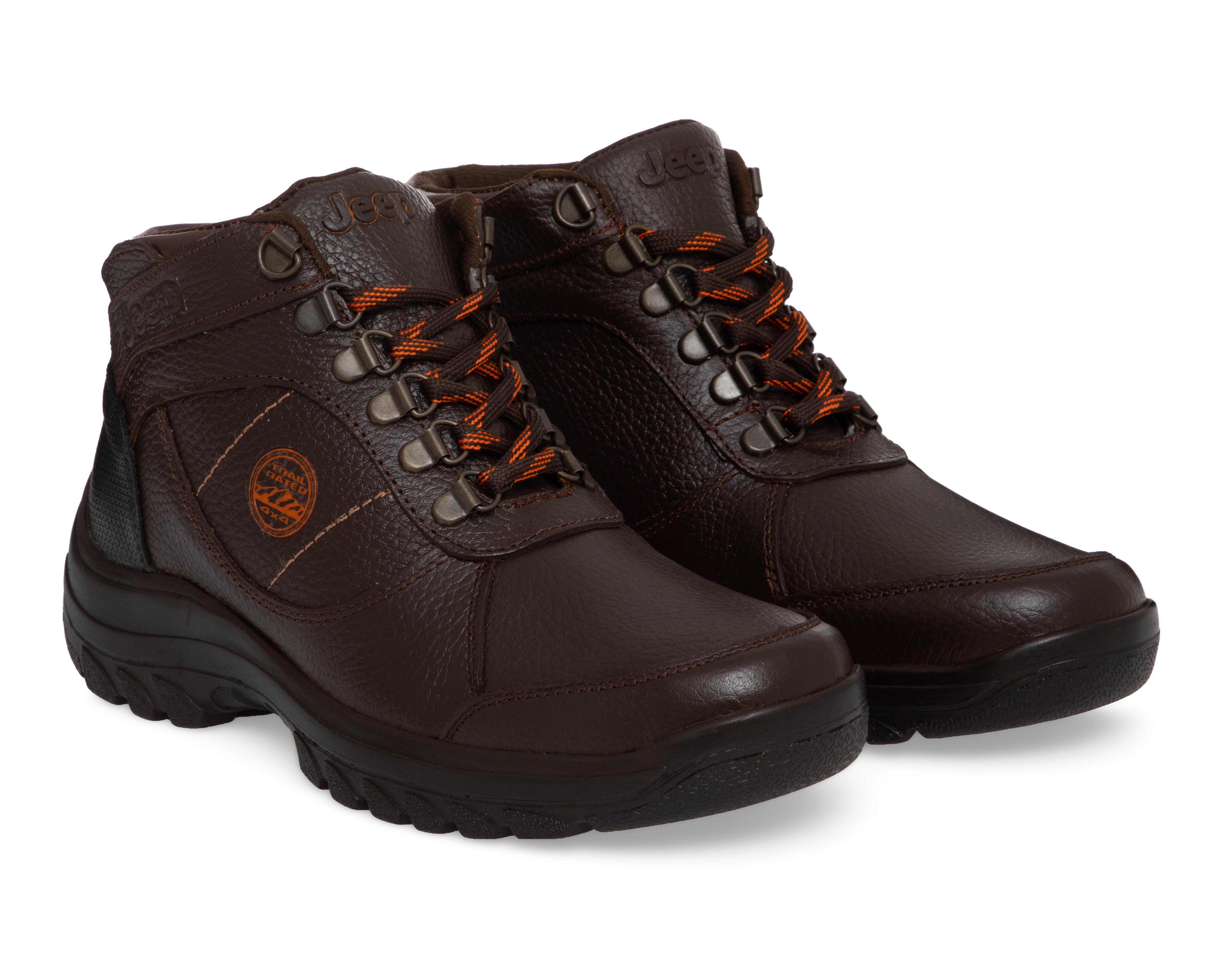 Foto 2 pulgar | Botas Outdoor Jeep de Piel para Hombre