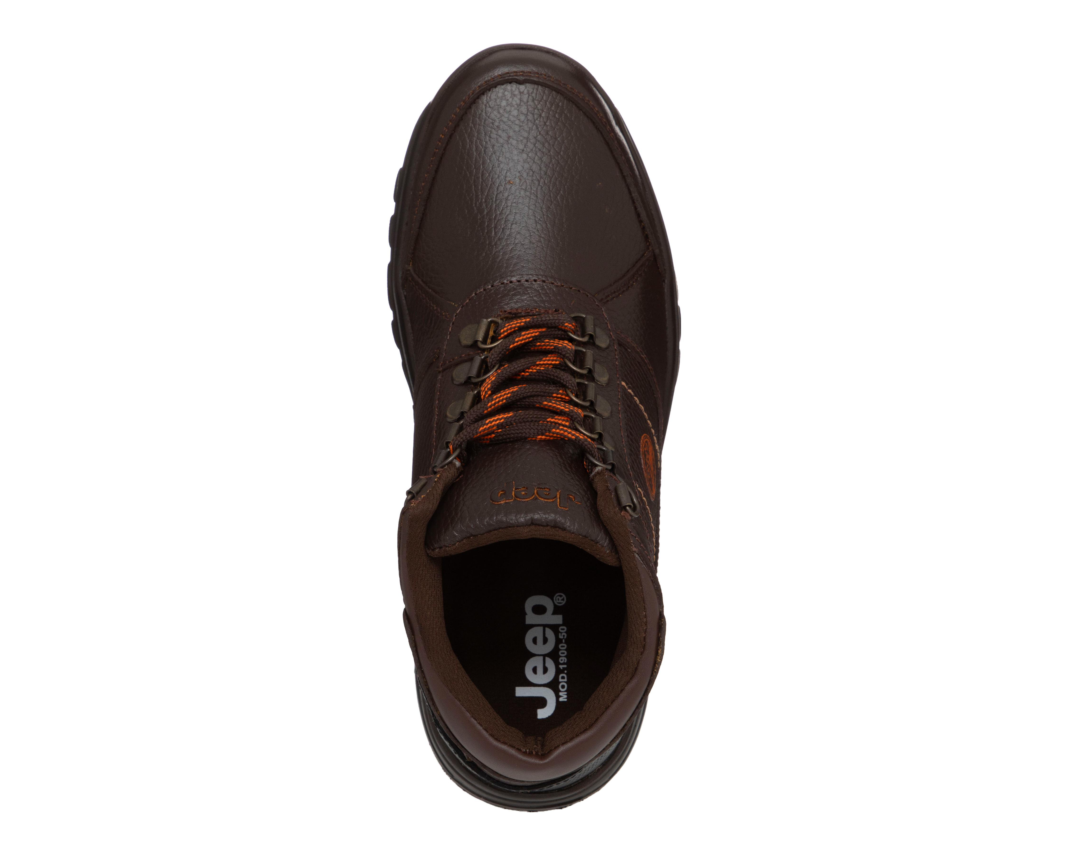 Foto 6 pulgar | Botas Outdoor Jeep de Piel para Hombre