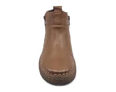 Foto 5 | Botines Confort Lobo Solo de Piel para Mujer