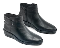 Botines Confort Lobo Solo de Piel para Mujer