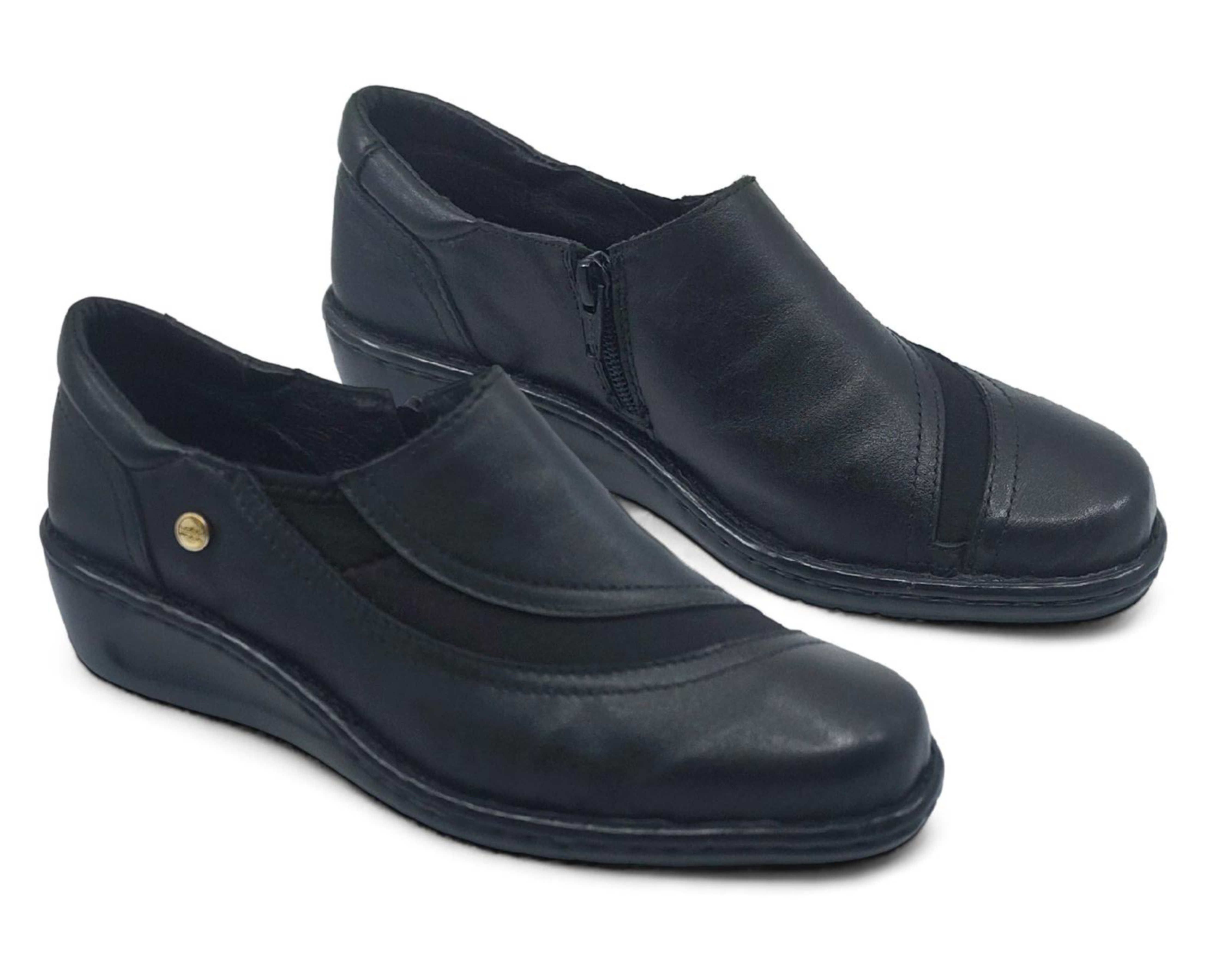 Foto 2 pulgar | Zapatos Confort Lobo Solo de Piel para Mujer