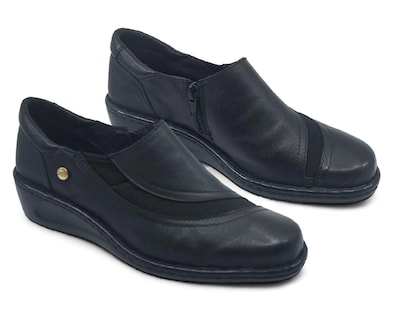 Foto 1 | Zapatos Confort Lobo Solo de Piel para Mujer