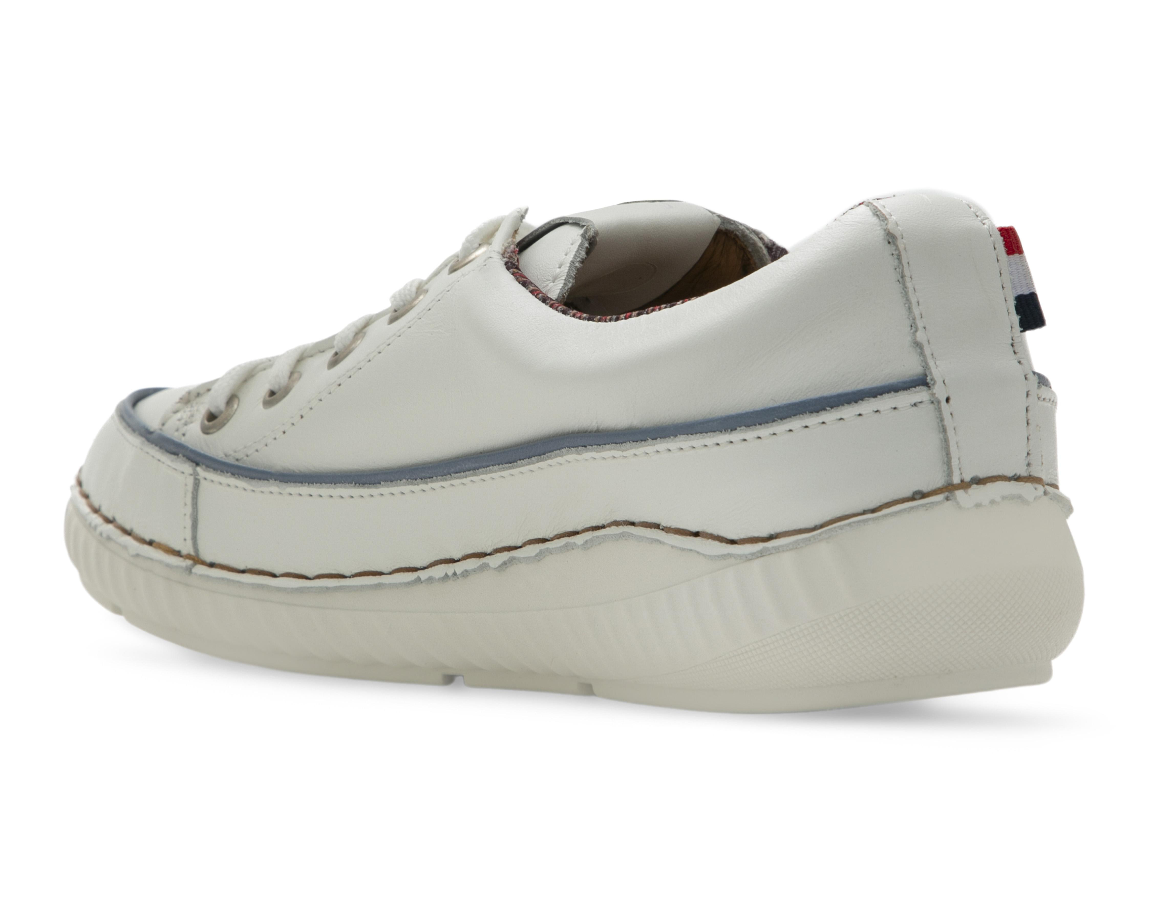 Foto 3 | Tenis Confort Lobo Solo de Piel para Mujer