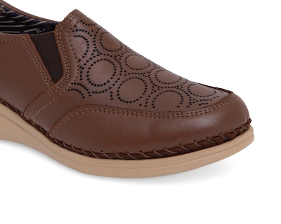 Foto 6 | Zapatos Confort Lobo Solo de Piel para Mujer