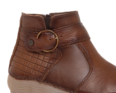 Foto 6 | Botas Confort Lobo Solo de Piel para Mujer