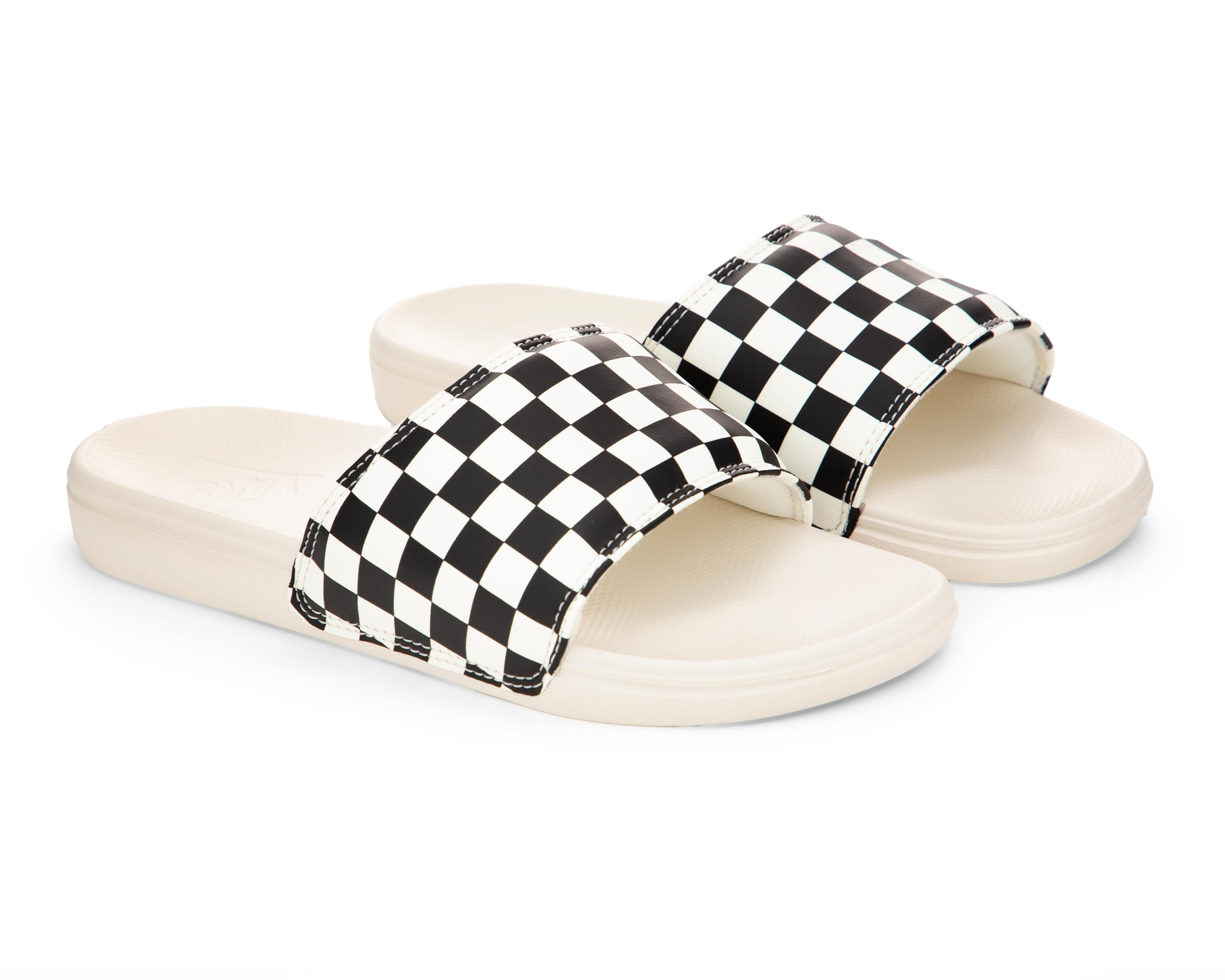 Sandalias Deportivas Vans Checkerboard La Costa Slide-On para Mujer